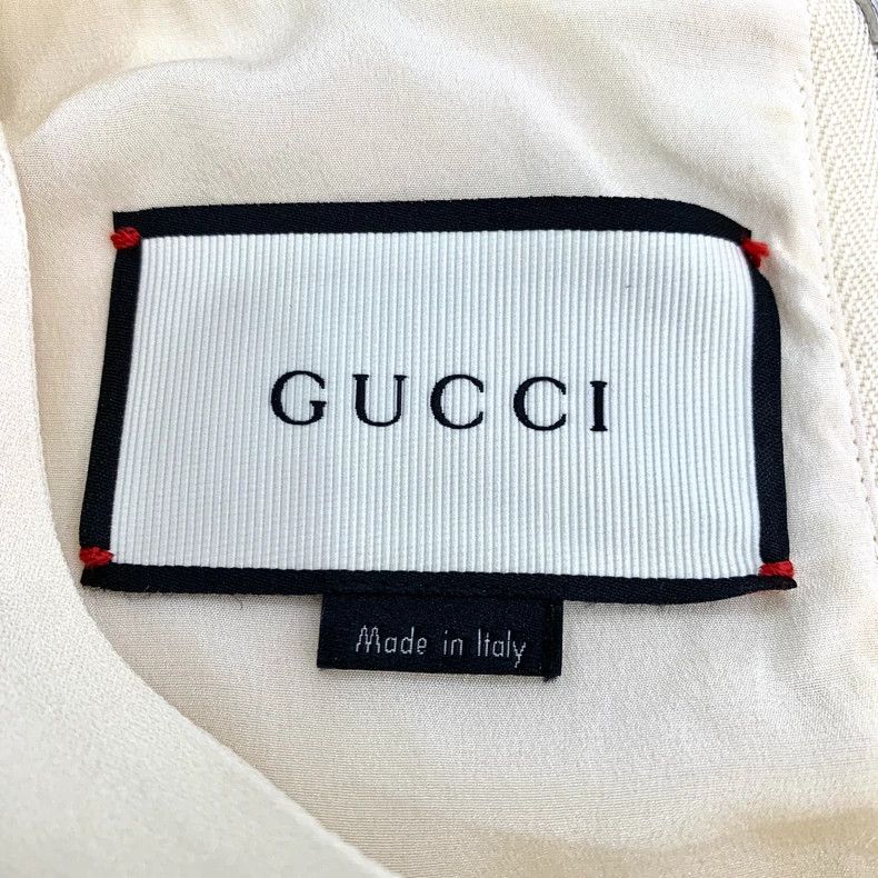 Gucci GucciBeige round-neck belt sleeveless dress Size M / US 6-8 / IT 42-44 - 5 Thumbnail