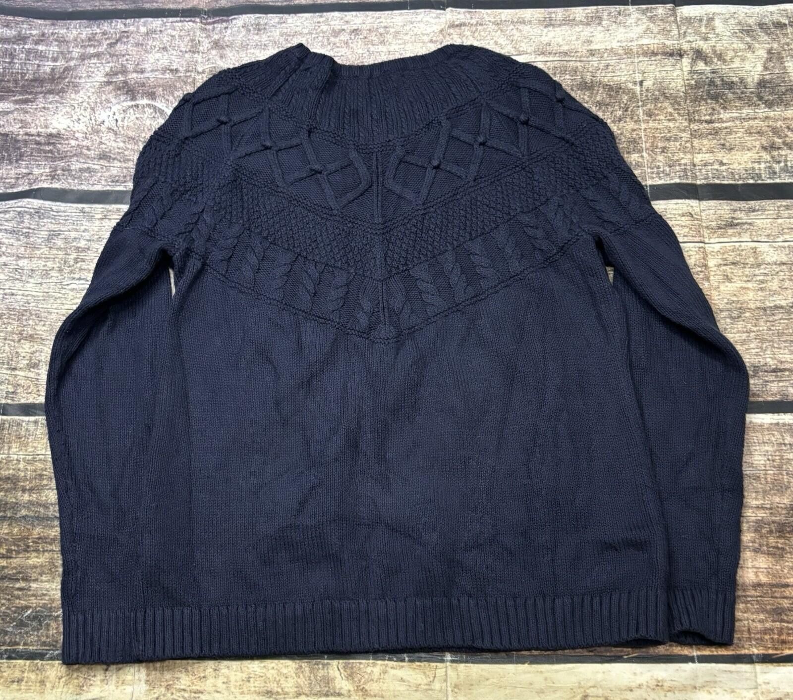 Other Talbots Sweater Womens M Cotton Silk Bobble Stitch Cable Size M / US 6-8 / IT 42-44 - 3 Thumbnail