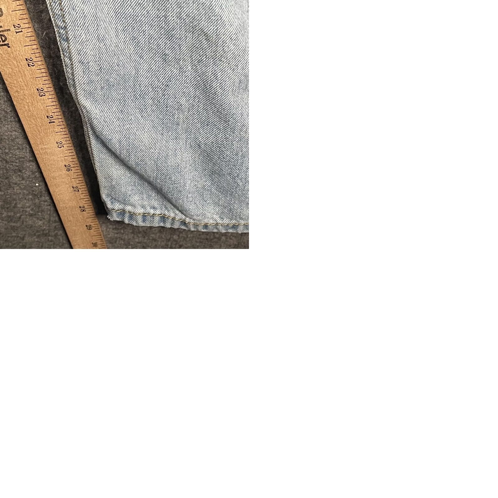 Levi's Levi's 505 Jeans Mens 41x30 Light Wash Blue Straight Regular Fit Denim Jeans Size US 42 / EU 58 - 9 Thumbnail