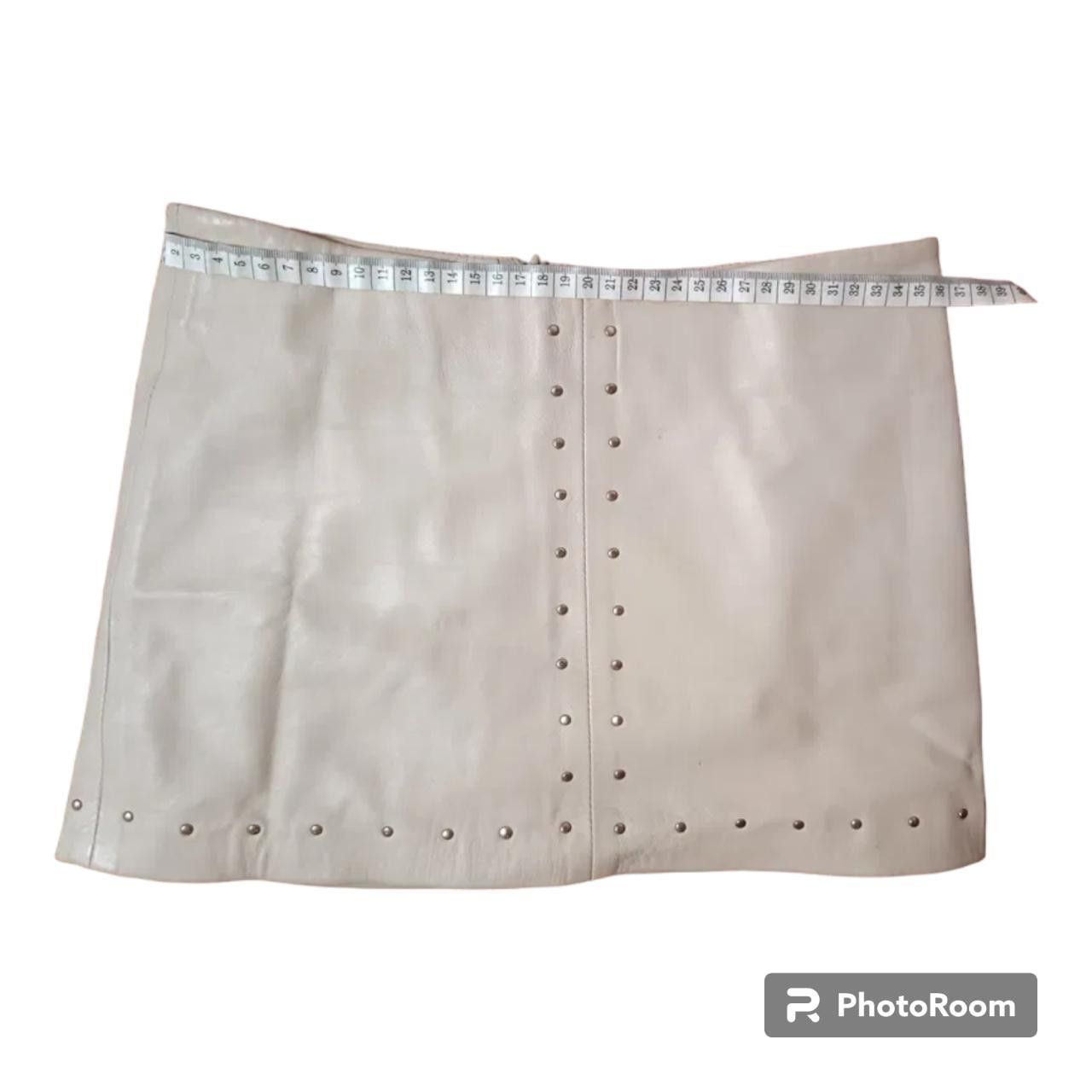 Designer Pale pink leather mini skirt sz XS Size 27" / US 4 / IT 40 - 1 Thumbnail