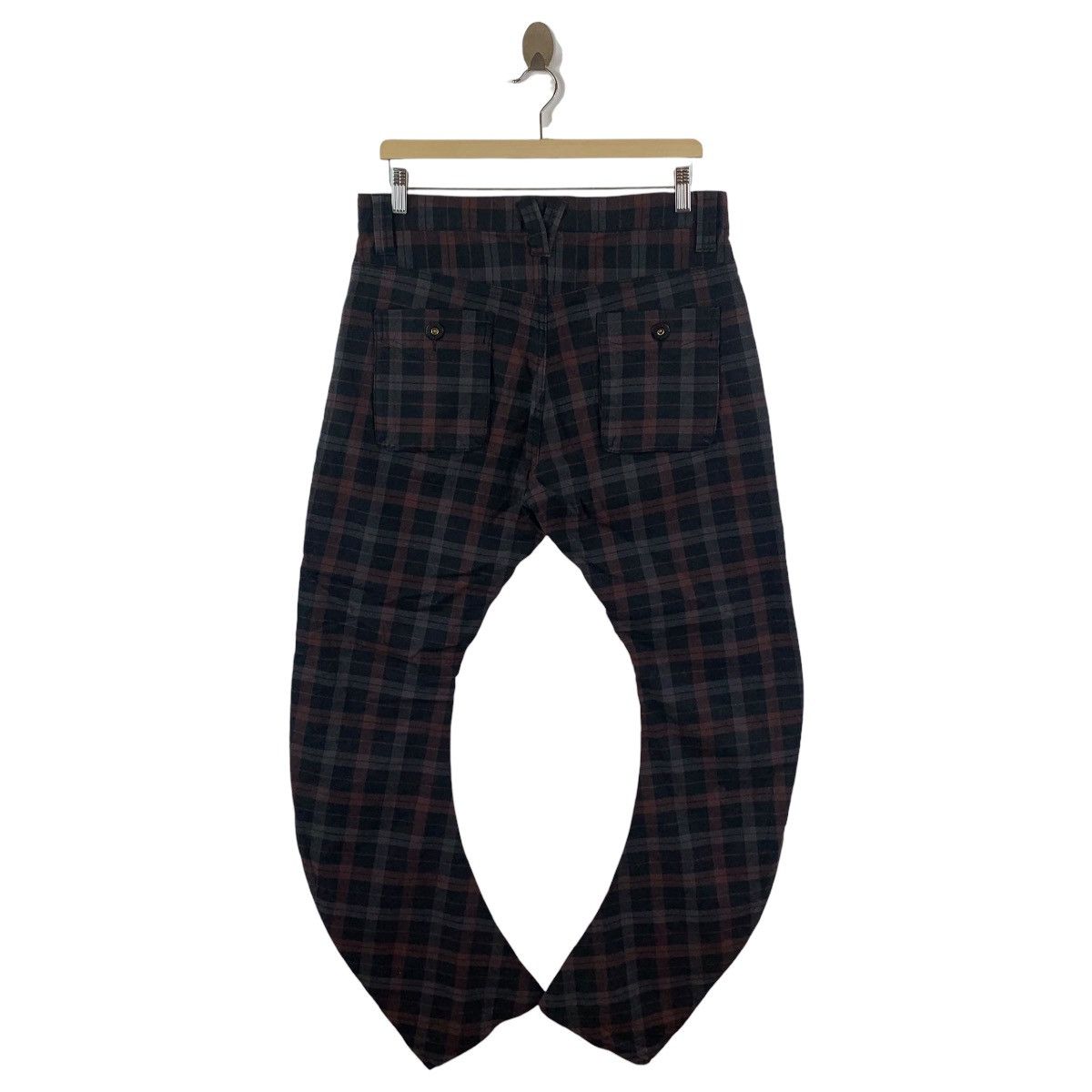 Japanese Brand × PPFM PPFM Curve multipocket checkered punk design jeans Size US 33 - 4 Thumbnail