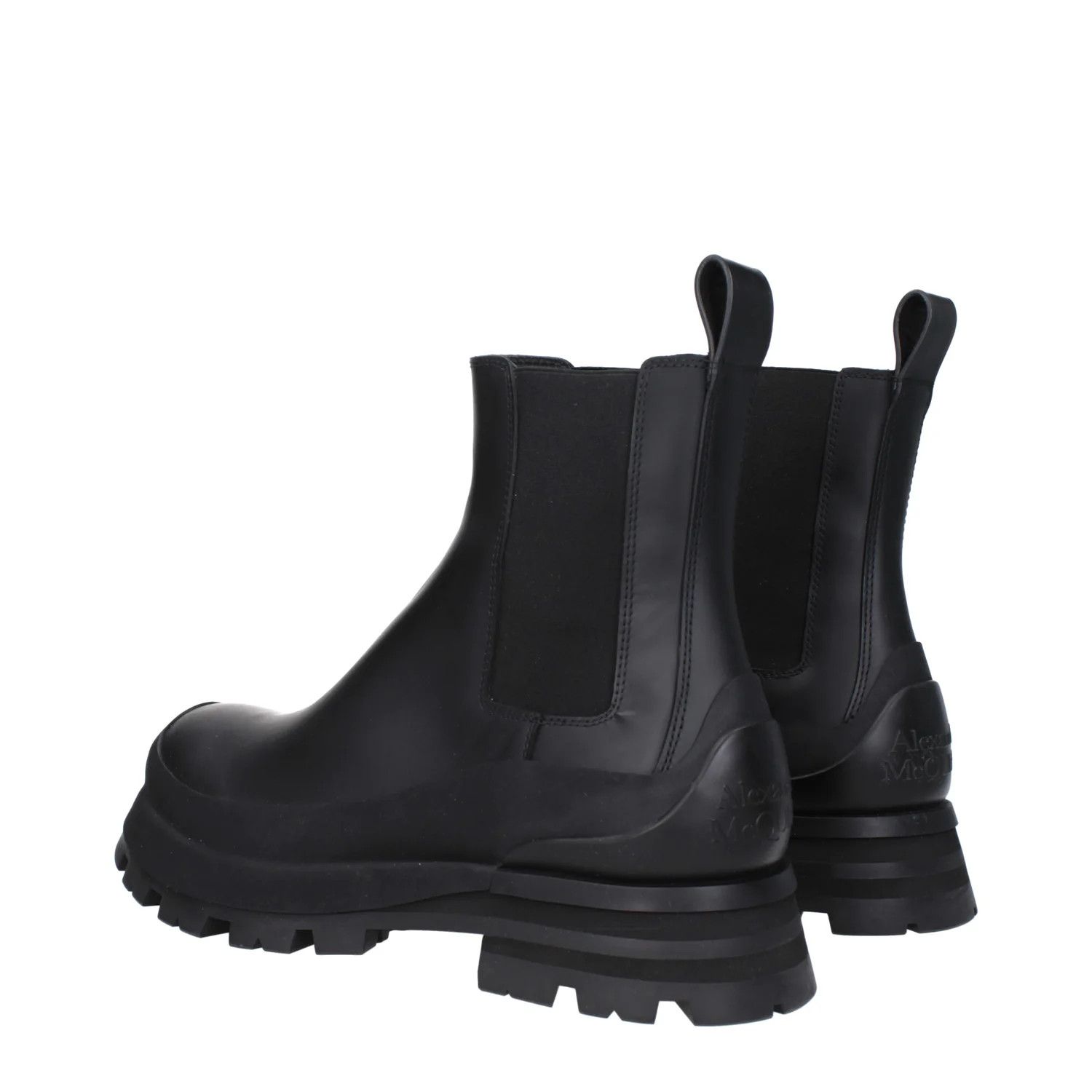 Alexander McQueen ob1o1e0225 Leather Ankle Boots in Black Size US 10 / EU 43 - 4 Thumbnail