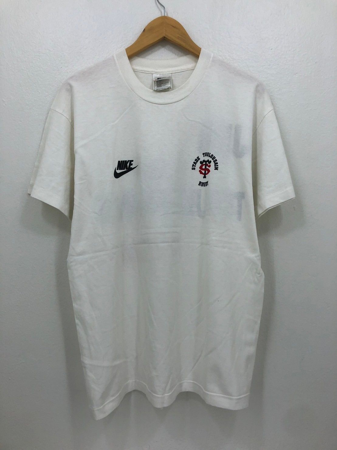 Nike × Vintage Vintage 90's NIKE Rugby STADE TOULOUSAIN Toulouse wts01 Size US M / EU 48-50 / 2 - 4 Thumbnail