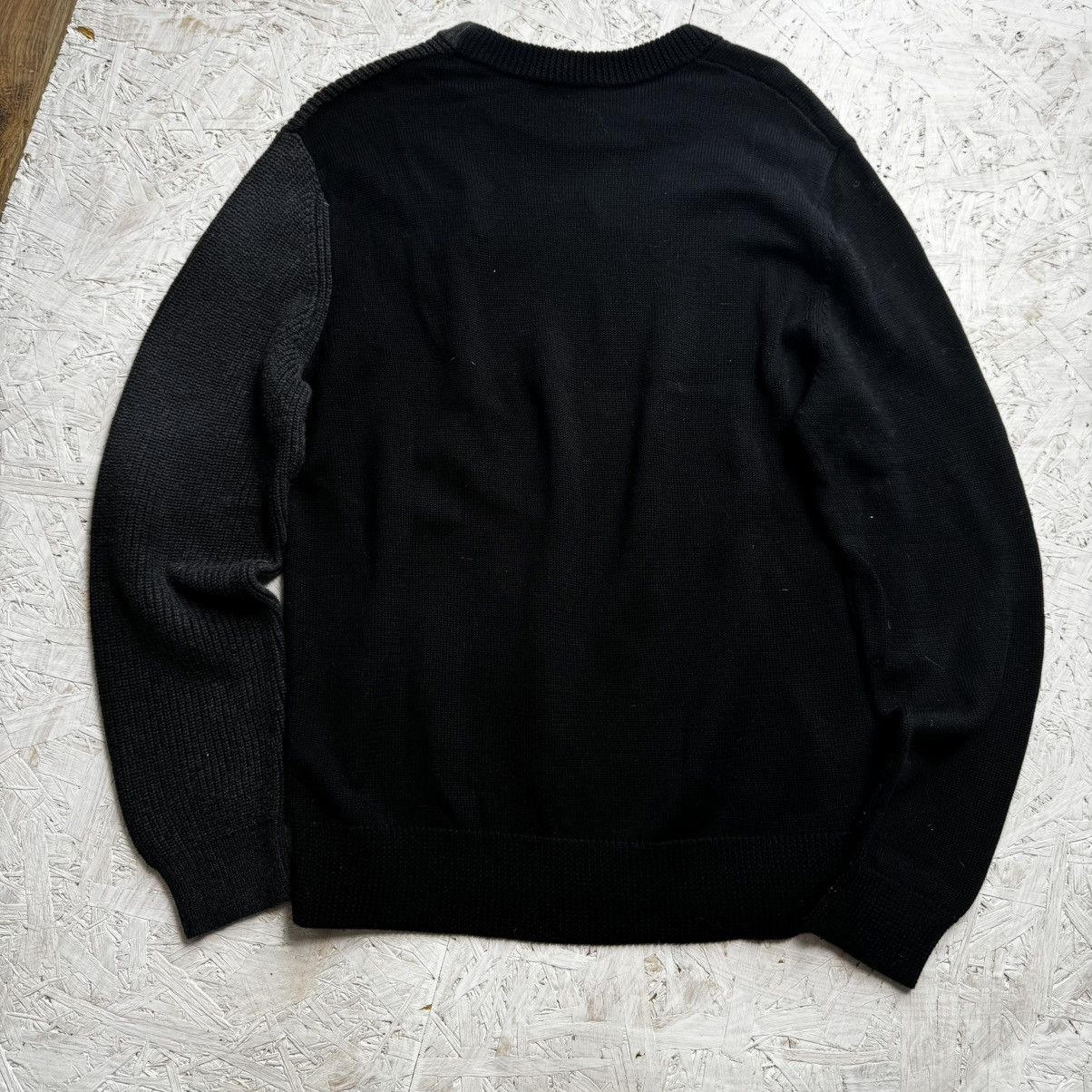 Diesel × Diesel Black Gold × Japanese Brand Modern Diesel Archival Center Logo Knit Avant-Garde Sweater Size US M / EU 48-50 / 2 - 8 Thumbnail