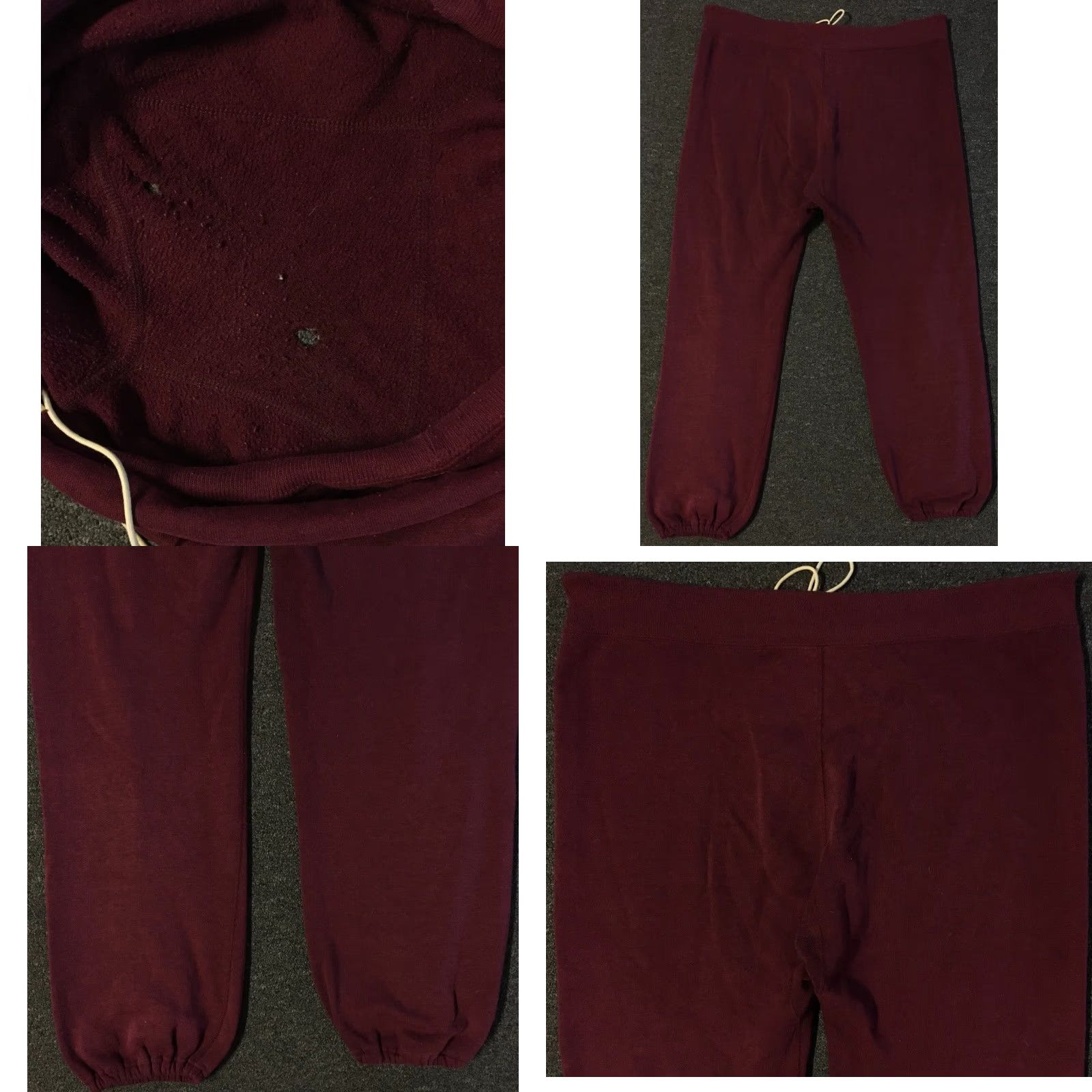 Thrasher VINTAGE Sweatpants XL Red USA Track Military 70s 80s 90s Grunge PFU Punk Distressed Gusset Thrashed Bands: PE Fitness Sports Activewear Mens Pants Size US 36 / EU 52 - 8 Thumbnail