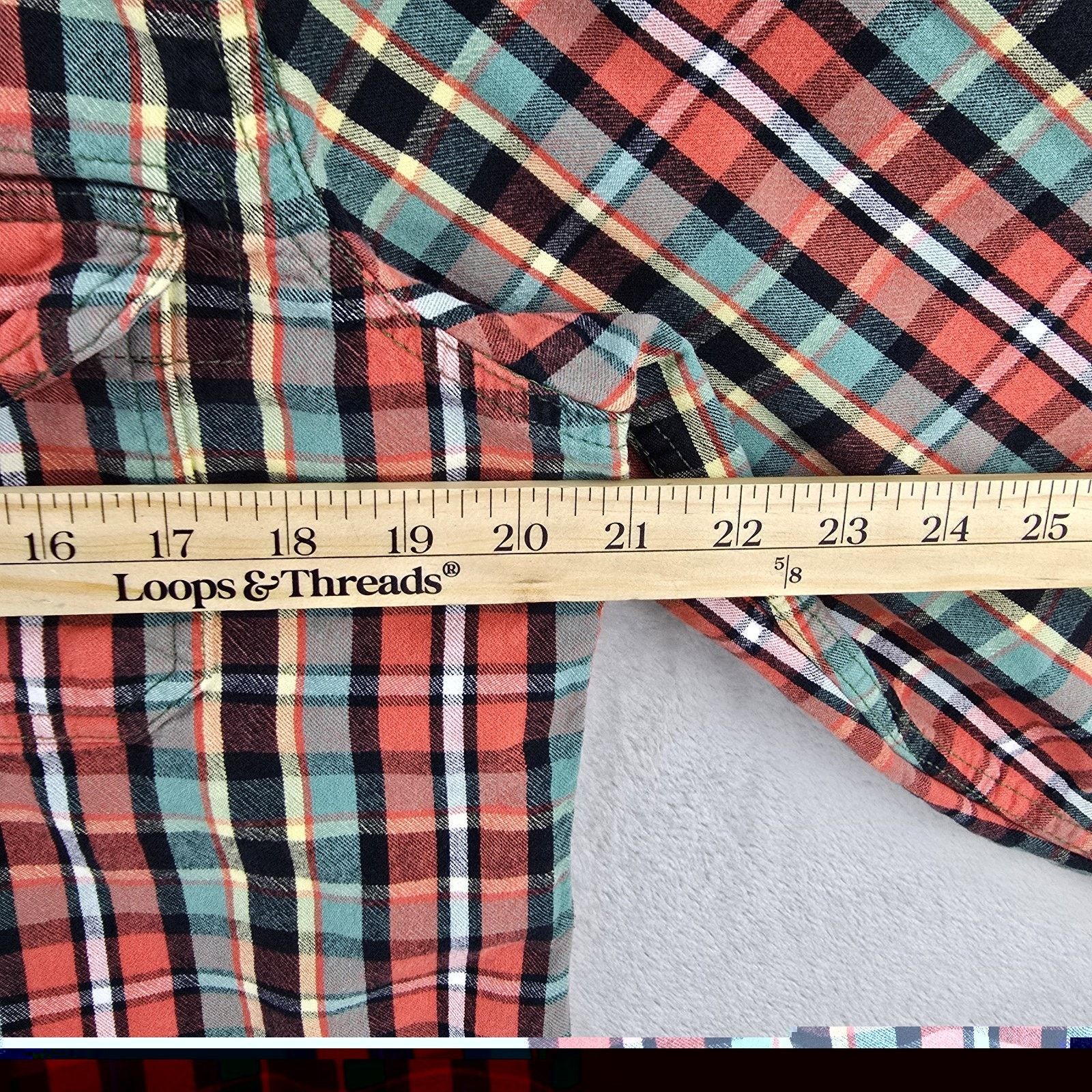 Relwen Relwen Plaid Long Sleeve Button Up Shirt Mens Large Flannel Size US L / EU 52-54 / 3 - 8 Thumbnail