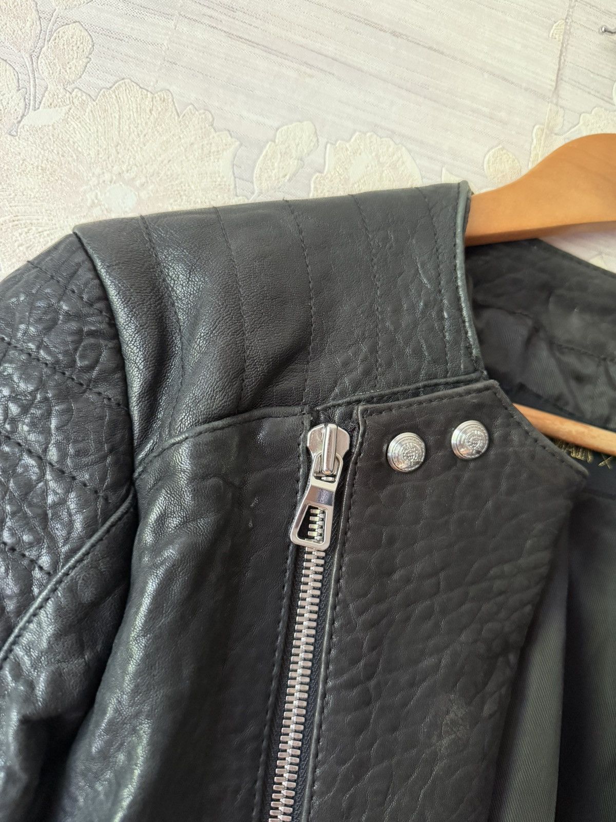 Balmain × H&M Balmain x H&M AW15 Double-Zipper Biker Leather Jacket Size US S / EU 44-46 / 1 - 2 Thumbnail