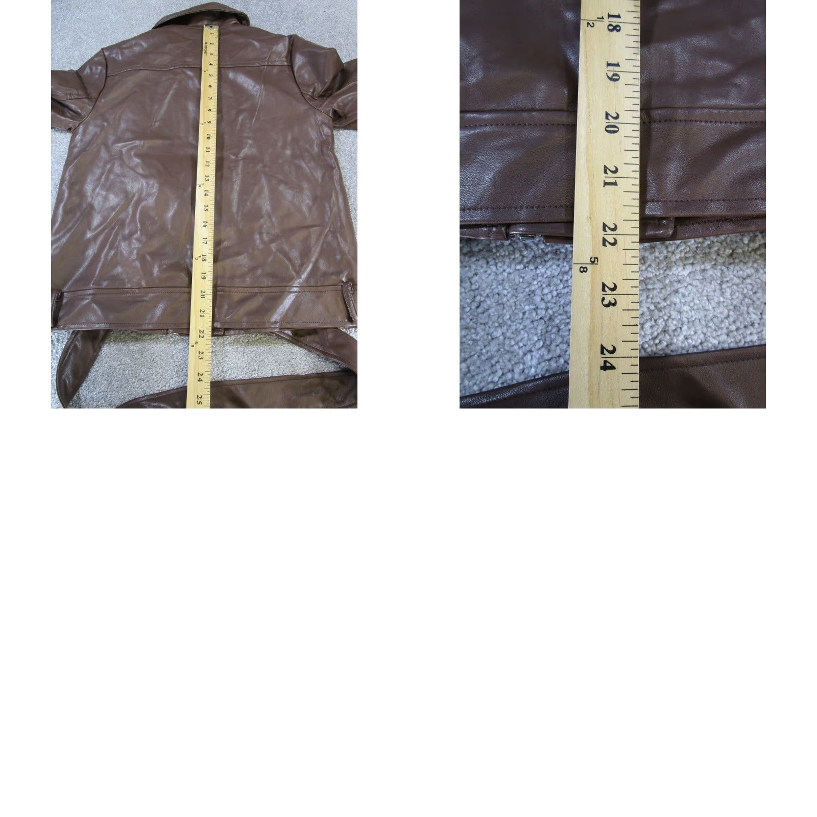 Lulus Lulus Jacket Womens XS Brown Faux Leather Size XS / US 0-2 / IT 36-38 - 8 Thumbnail