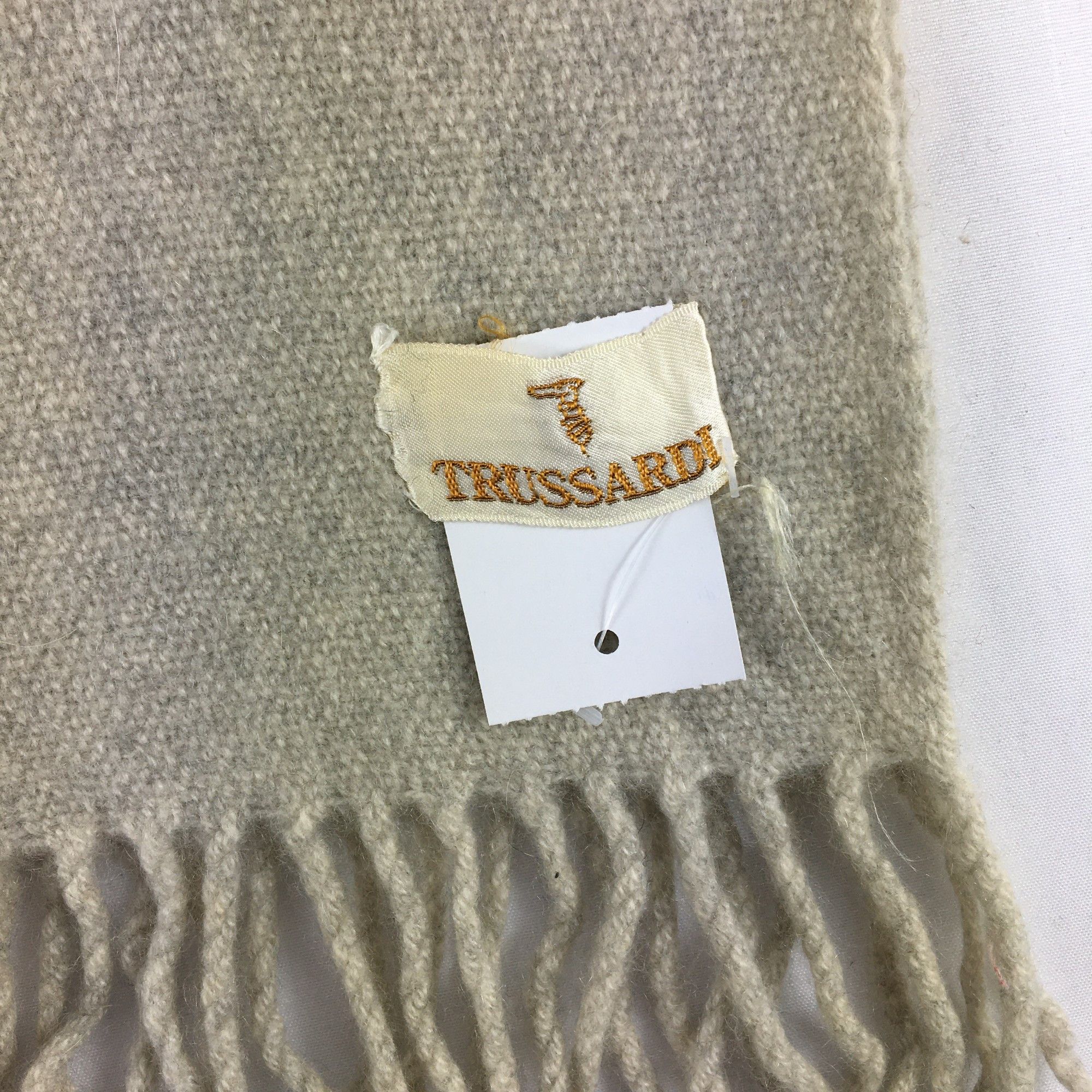 Trussardi Vintage Trussardi Scarf Muffler Wool Cashmere Scarves Size ONE SIZE - 4 Thumbnail