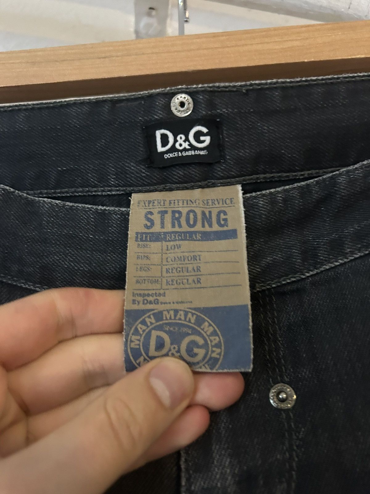 Dolce & Gabbana D&G Straight Fit Faded Denim Jeans Size US 33 - 6 Thumbnail
