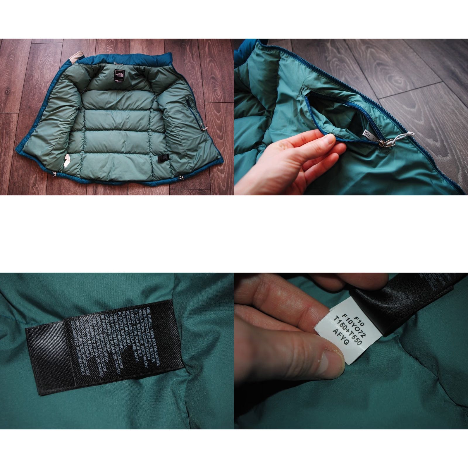 The North Face The North Face 700 Puffer Vest Jacket Women's M Turquoise Down Two Tone Jacket Size M / US 6-8 / IT 42-44 - 8 Thumbnail