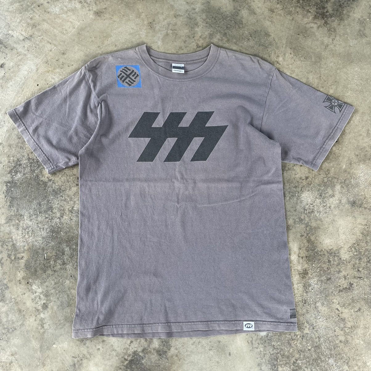 Japanese Brand × Montage × Vintage 🔥🔥🇯🇵Vintage Montage Big Logo Spellout Big Cross Faded Tee Size US M / EU 48-50 / 2 - 1 Thumbnail