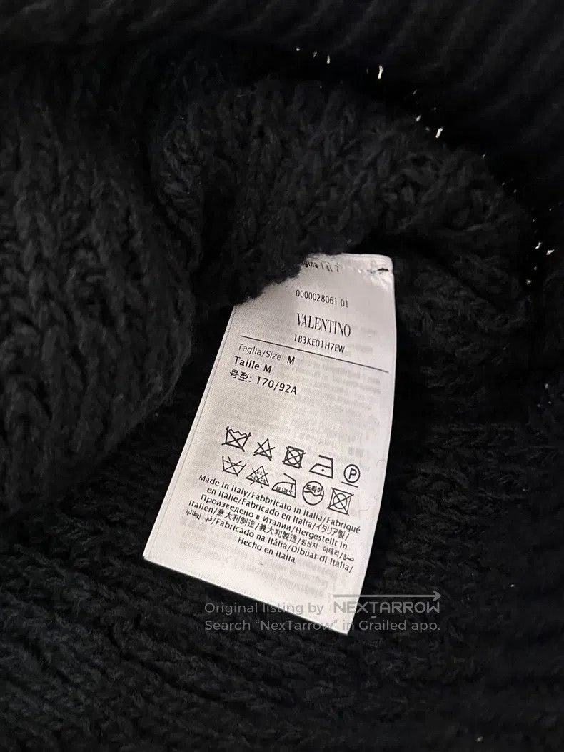 Valentino Valentino Black knitted willow studded cardigan Size M / US 6-8 / IT 42-44 - 4 Thumbnail