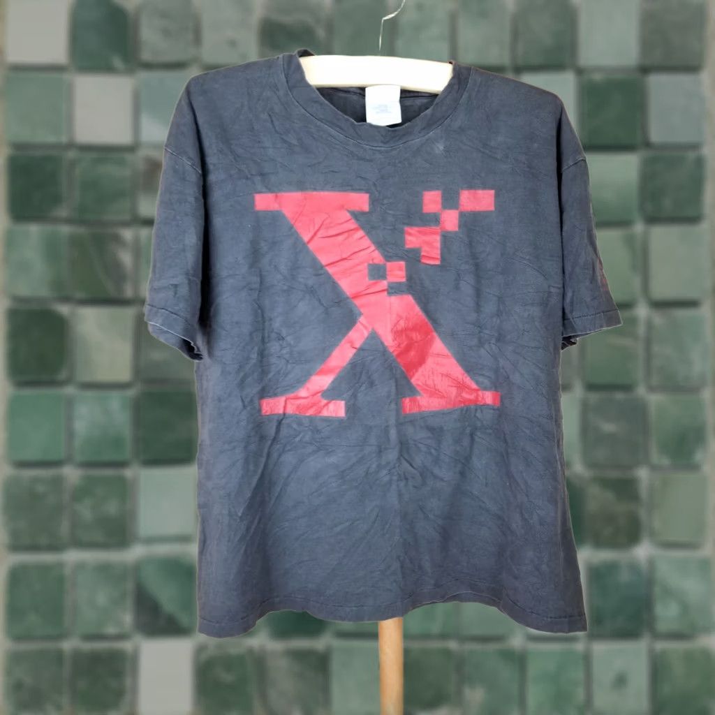 Hanes VINTAGE 90's Xerox Printer Company Promo Faded Black Cotton T-Shirt XL Mens Size US XL / EU 56 / 4 - 1 Thumbnail