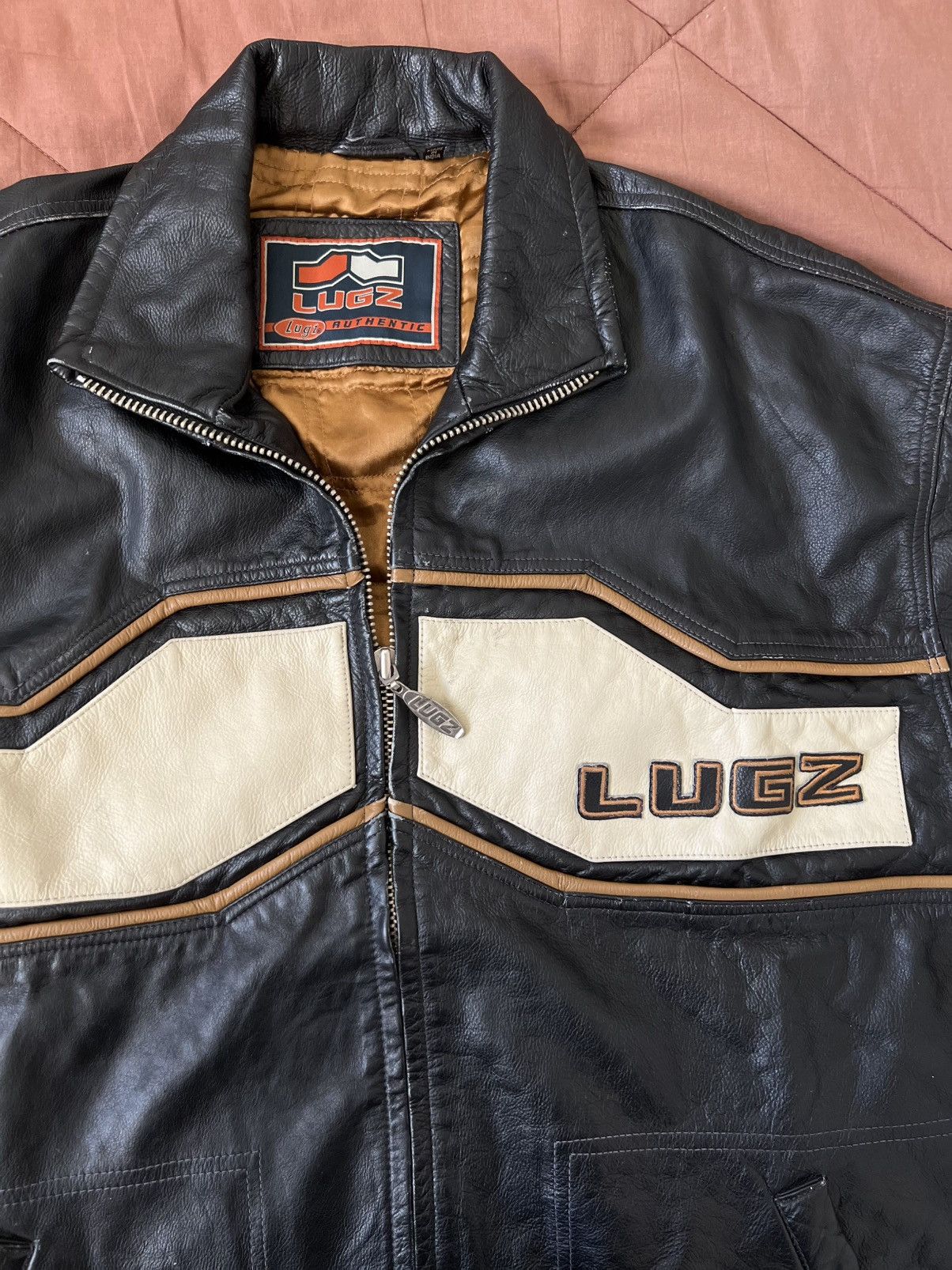 Vintage Vintage lugz leather jacket size XL Size US XL / EU 56 / 4 - 2 Thumbnail