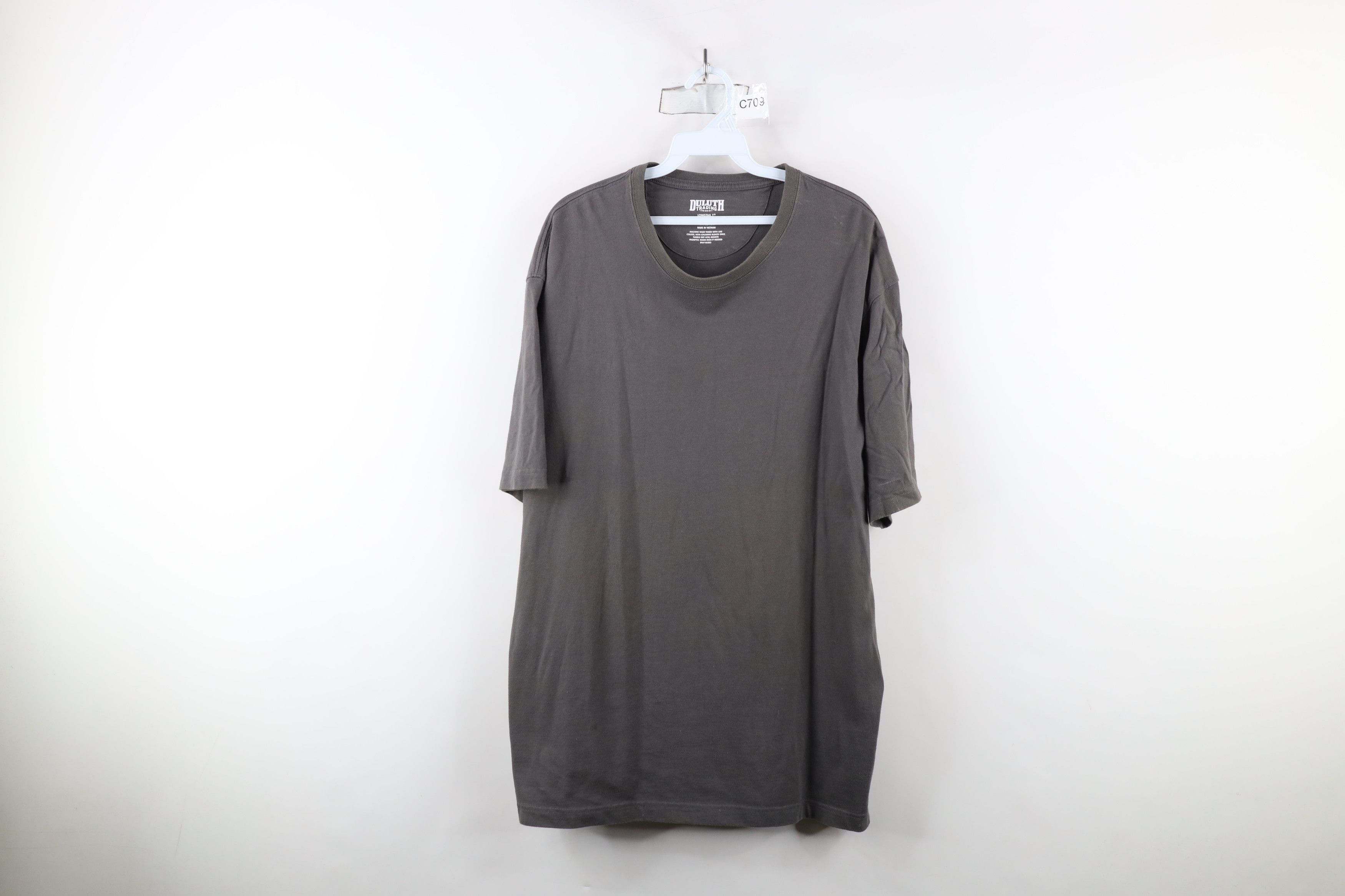 Duluth Trading Company × Vintage Duluth Trading Co Blank Heavy Longtail T T-Shirt Gray Size US M / EU 48-50 / 2 - 1 Thumbnail