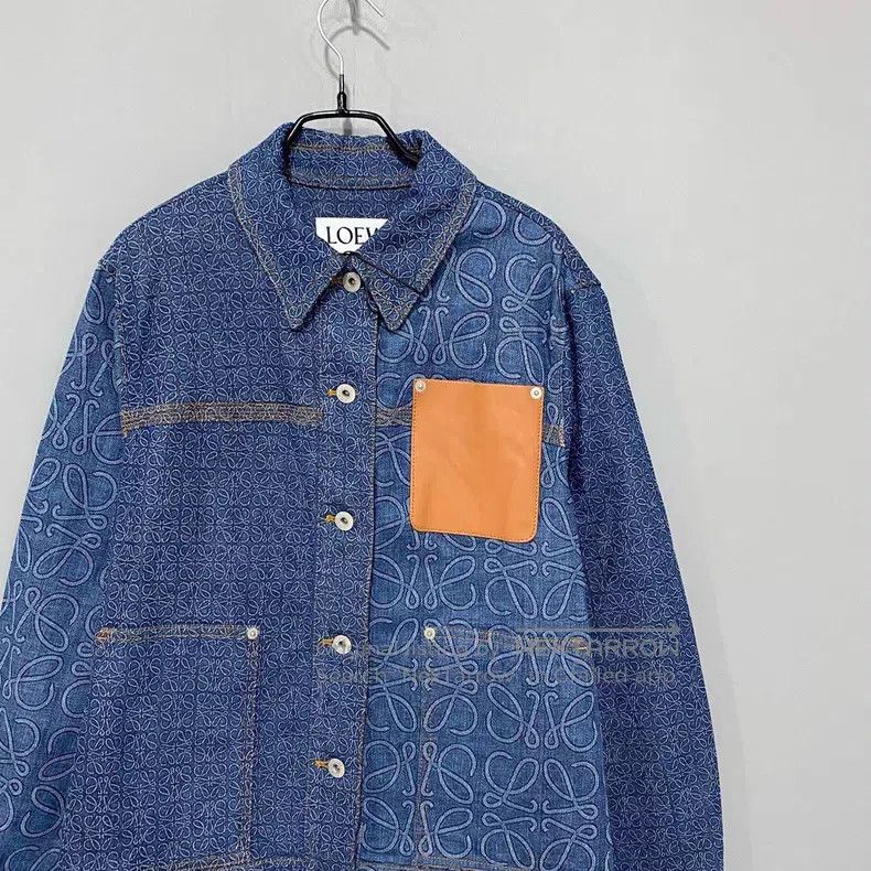 Loewe Loewe Patch pocket all-over logo denim jacket Size XXS / US 00 / IT 34 - 2 Thumbnail