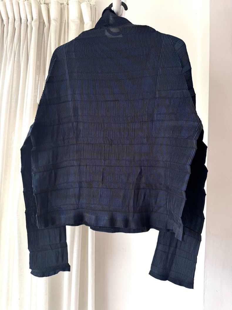 Issey Miyake issey miyake size:2 Bamboo-joint dark pattern top Size XXS / US 00 / IT 34 - 4 Thumbnail