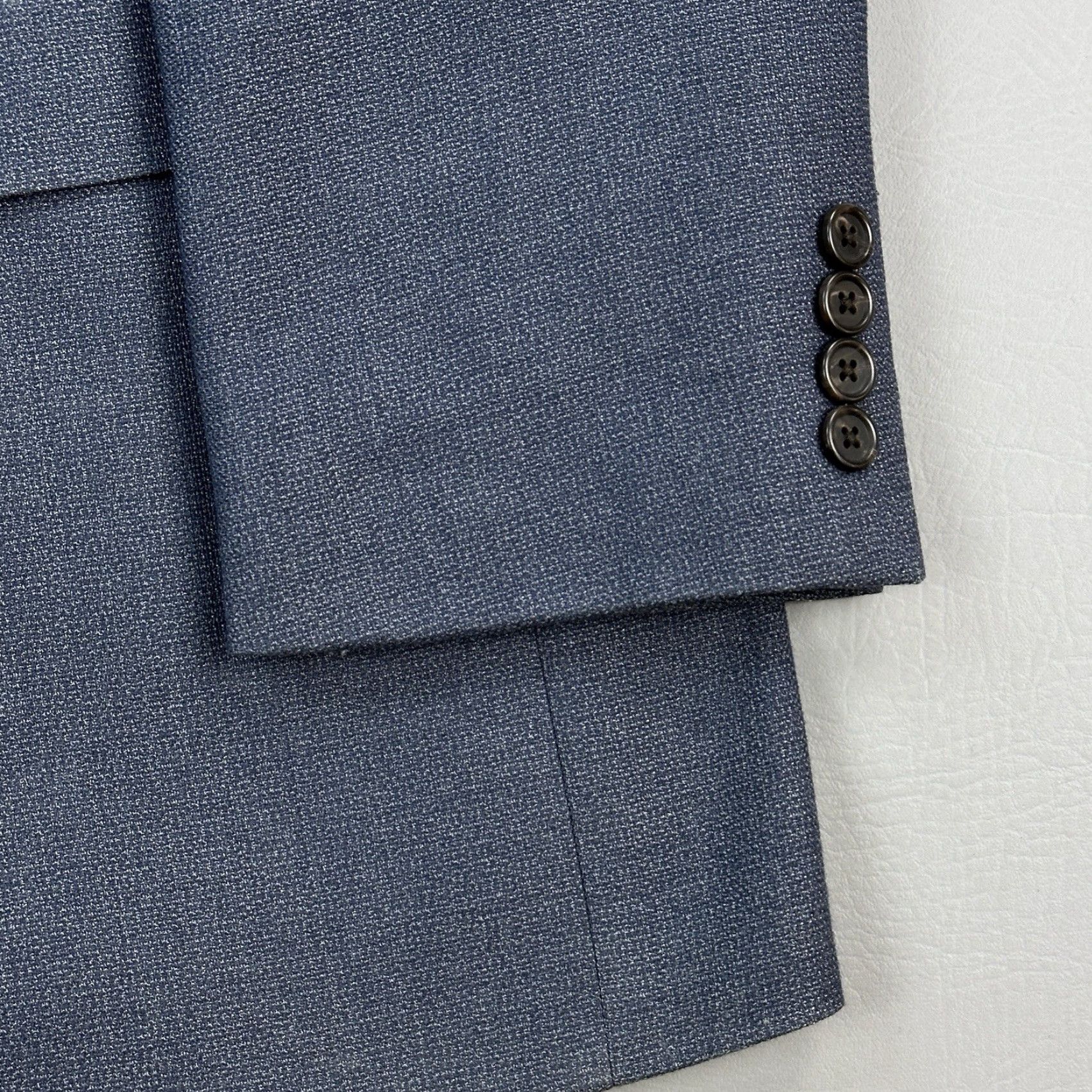 Ralph Lauren Lauren Ralph Lauren Blazer Mens 42L Blue Gray Sport Coat Jacket Paisley Lined Size 42R - 3 Thumbnail
