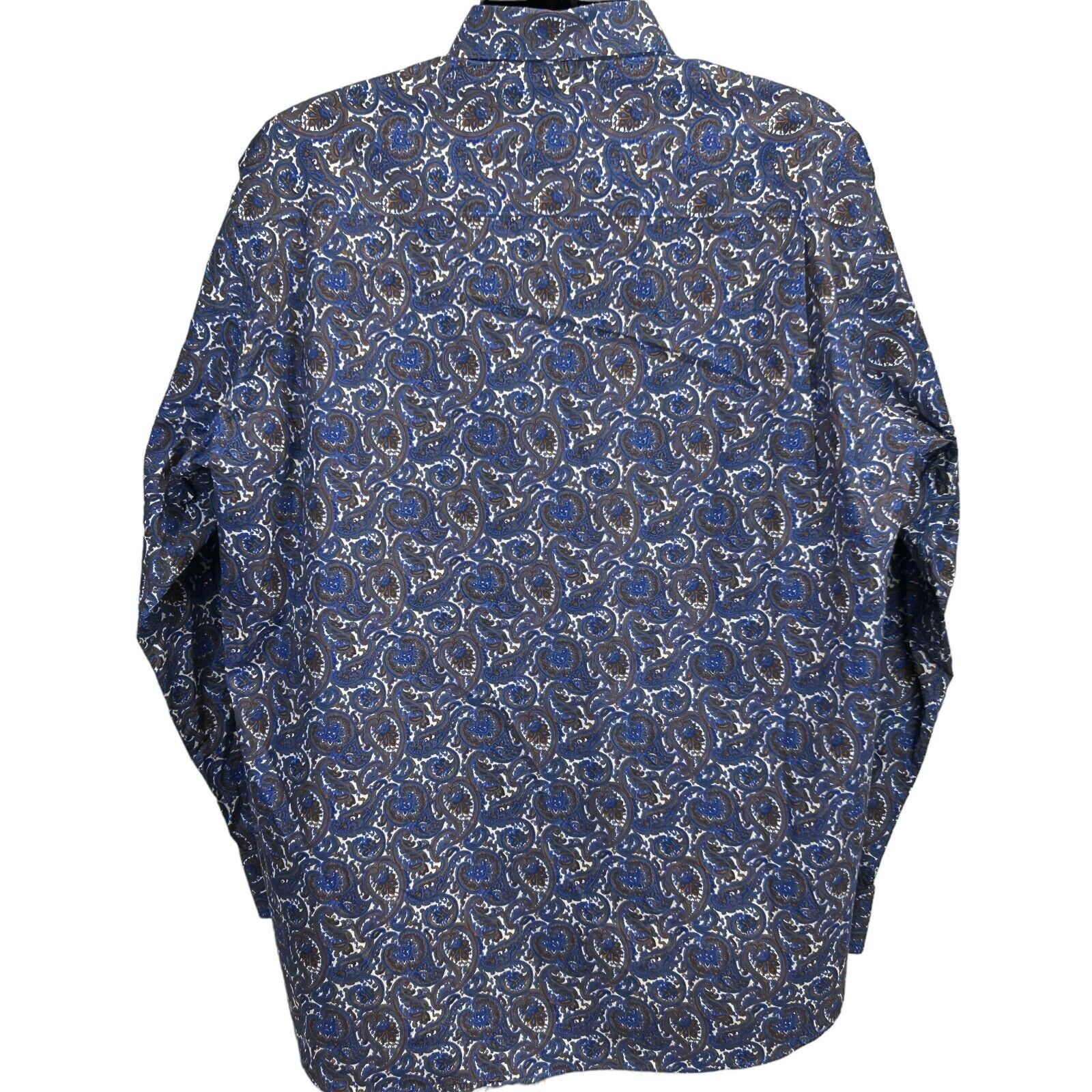 Alan Flusser Alan Flusser Paisley Button Front Shirt XL X-Large Size US XL / EU 56 / 4 - 3 Thumbnail