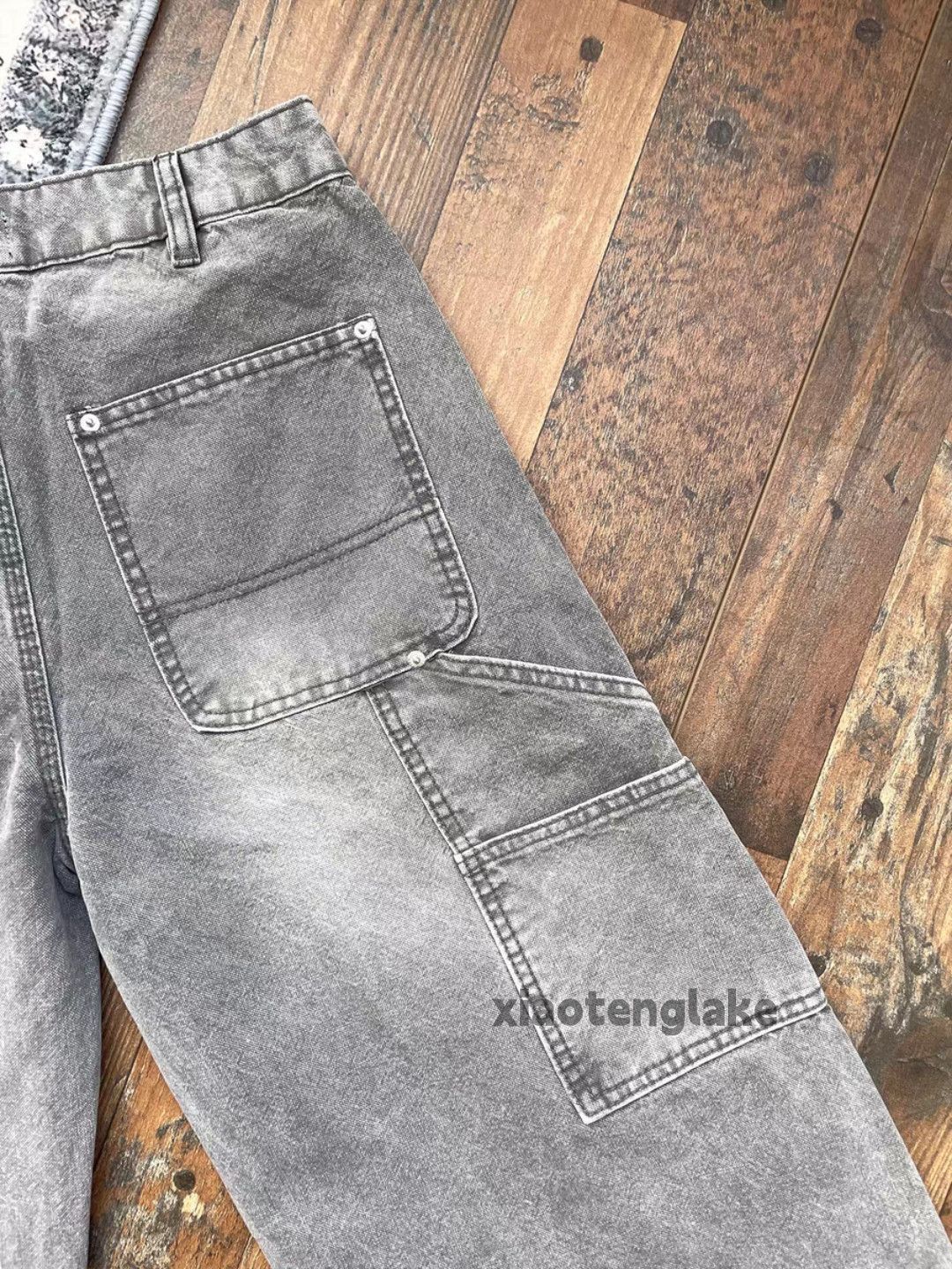 Jean otl Louisvuitton carhartt style loose carpenter faded jeans Size US 32 / EU 48 - 4 Thumbnail
