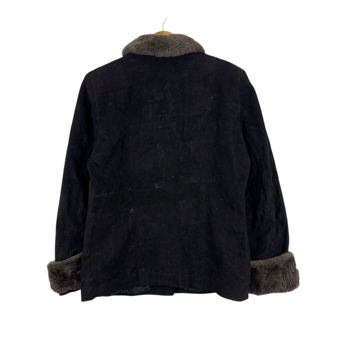 Vintage Vintage 90s SHASA VERA PELLE Italian Brand Wool Coat Jacket Size XL / US 12-14 / IT 48-50 - 2 Thumbnail