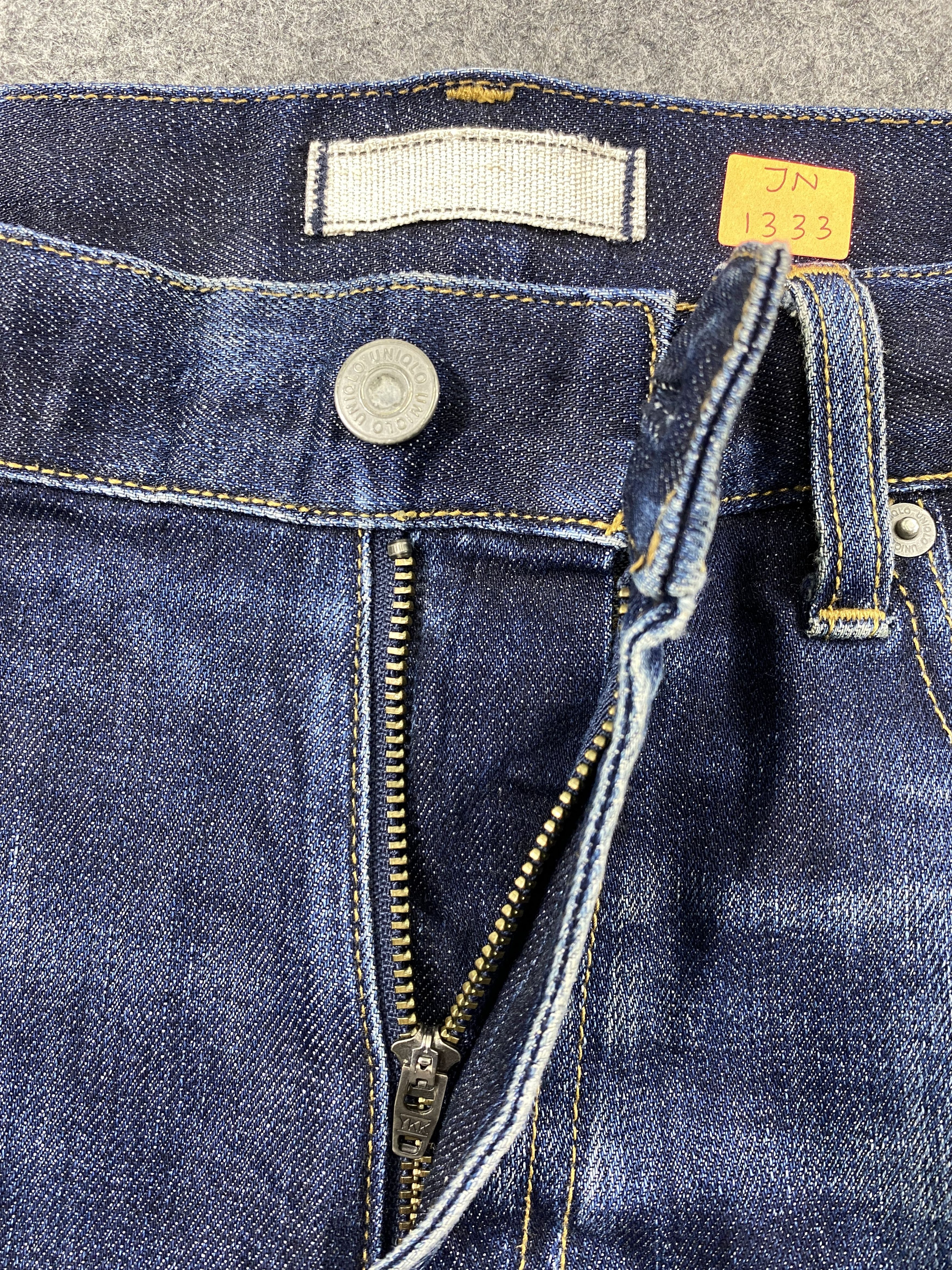 Japanese Brand Redline Distressed Blue Vintage Uniqlo Jeans 33x33 Denim Size US 33 - 6 Thumbnail