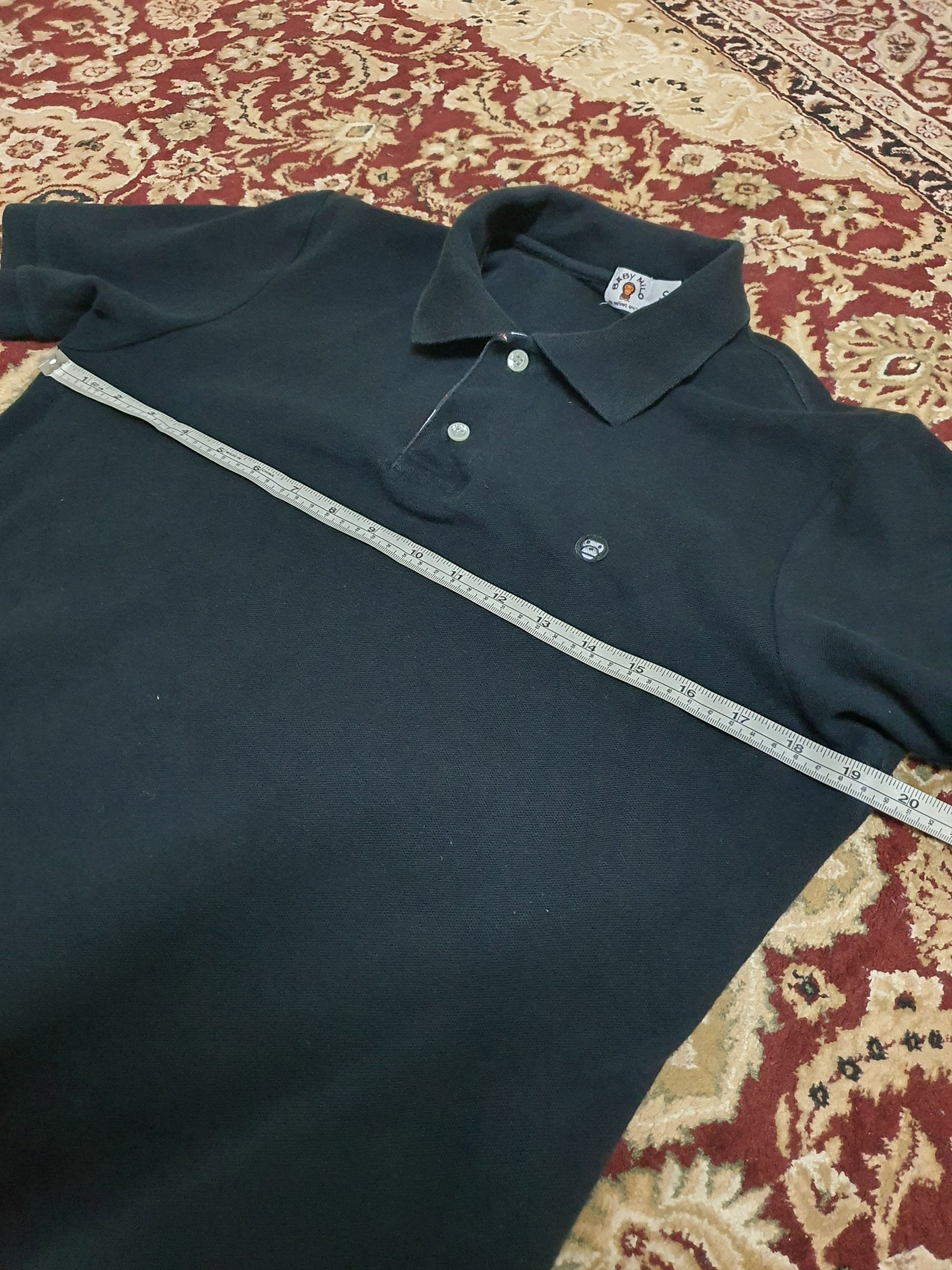 Bape Bape Baby Milo black polo shirt in size small Size US S / EU 44-46 / 1 - 15 Thumbnail