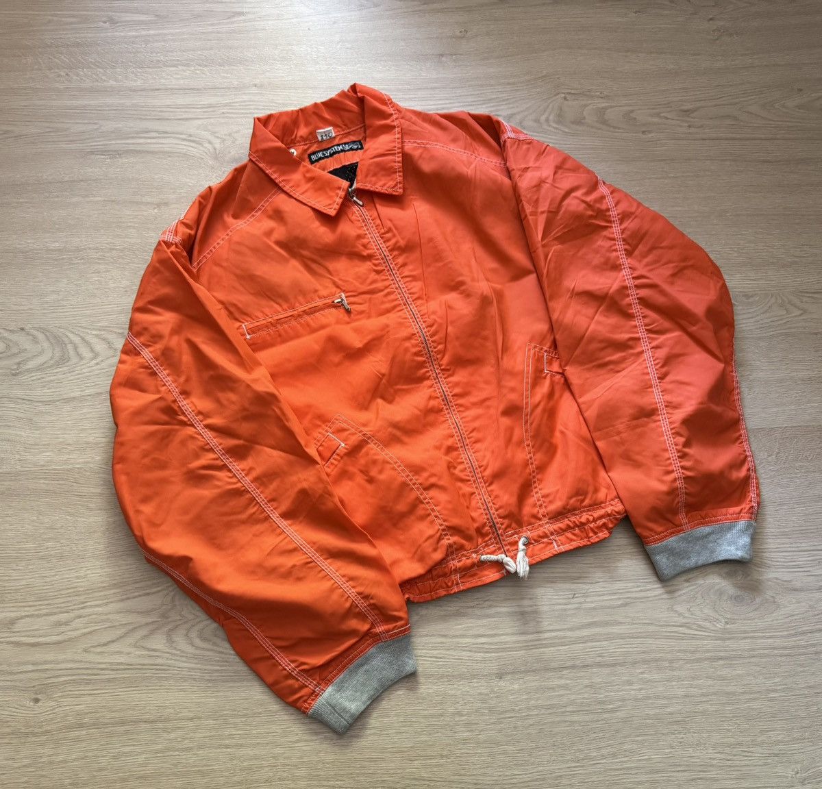 Vintage Vintage 90’s Blue System Athletic Co Work Baggy Nylon Jacket Size US XL / EU 56 / 4 - 1 Thumbnail