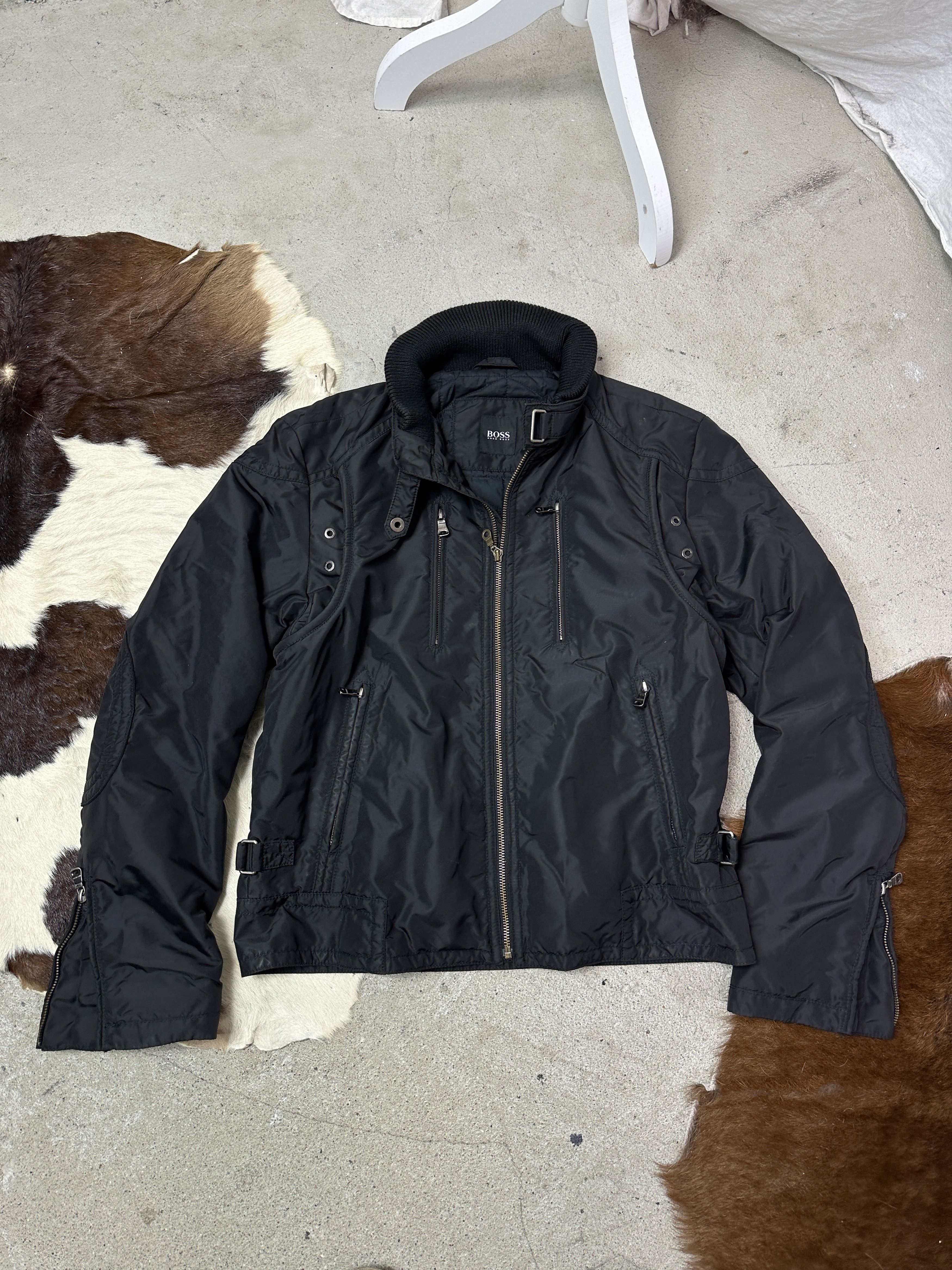 Hugo Boss Vintage Sporty Moto Racing Hugo Boss Jacket Y2K Size US L / EU 52-54 / 3 - 2 Thumbnail