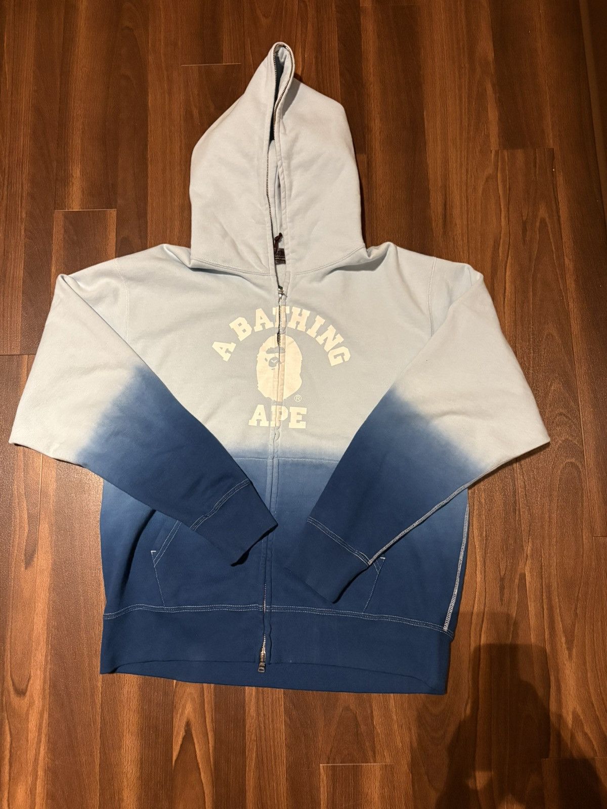 Bape Bathing ape college logo gradient blue Size US M / EU 48-50 / 2 - 1 Thumbnail