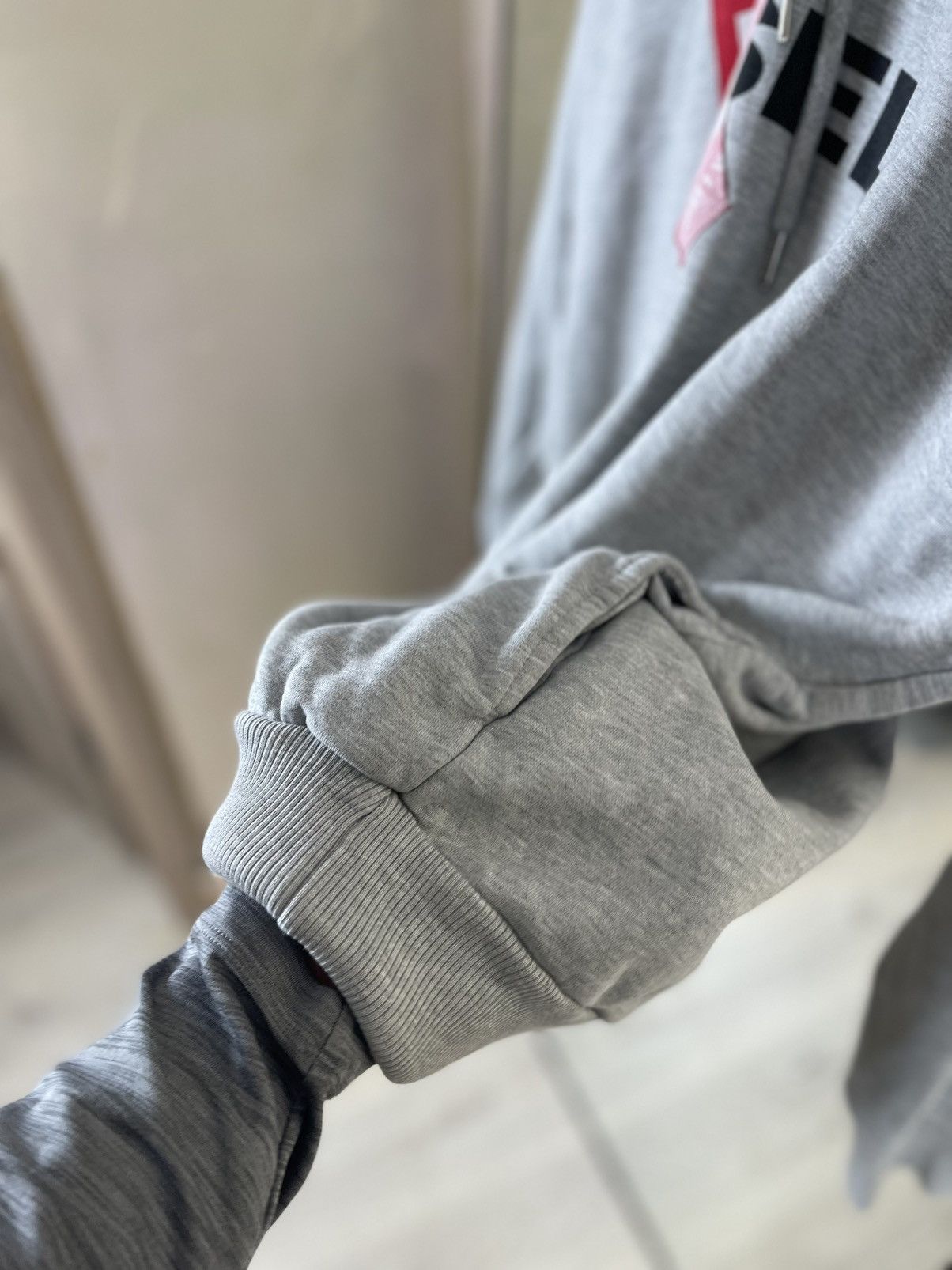 Diesel Diesel Deconstructed Peel-Off Graphic Logo Fleece Hoodie Size US XL / EU 56 / 4 - 4 Thumbnail