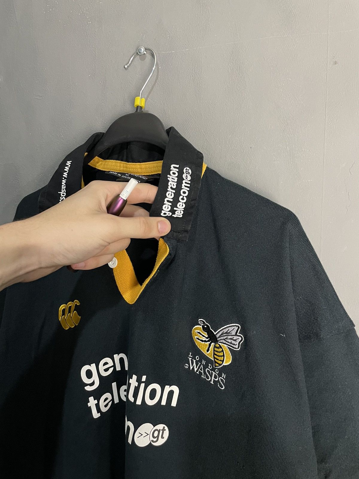 Canterbury of New Zealand London Wasp vintage jersey Size US XL / EU 56 / 4 - 3 Thumbnail