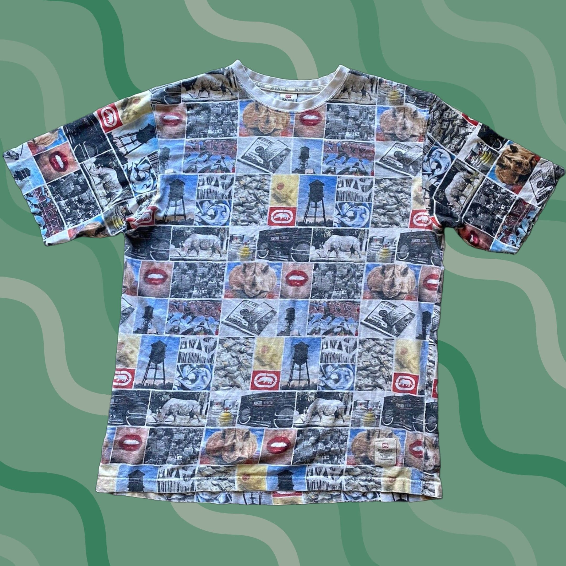 Ecko Unltd. Ecko Unltd T-Shirt Men 3XL AOP All Over Print Multicolor Mens Shirt Size US XXL / EU 58 / 5 - 1 Thumbnail