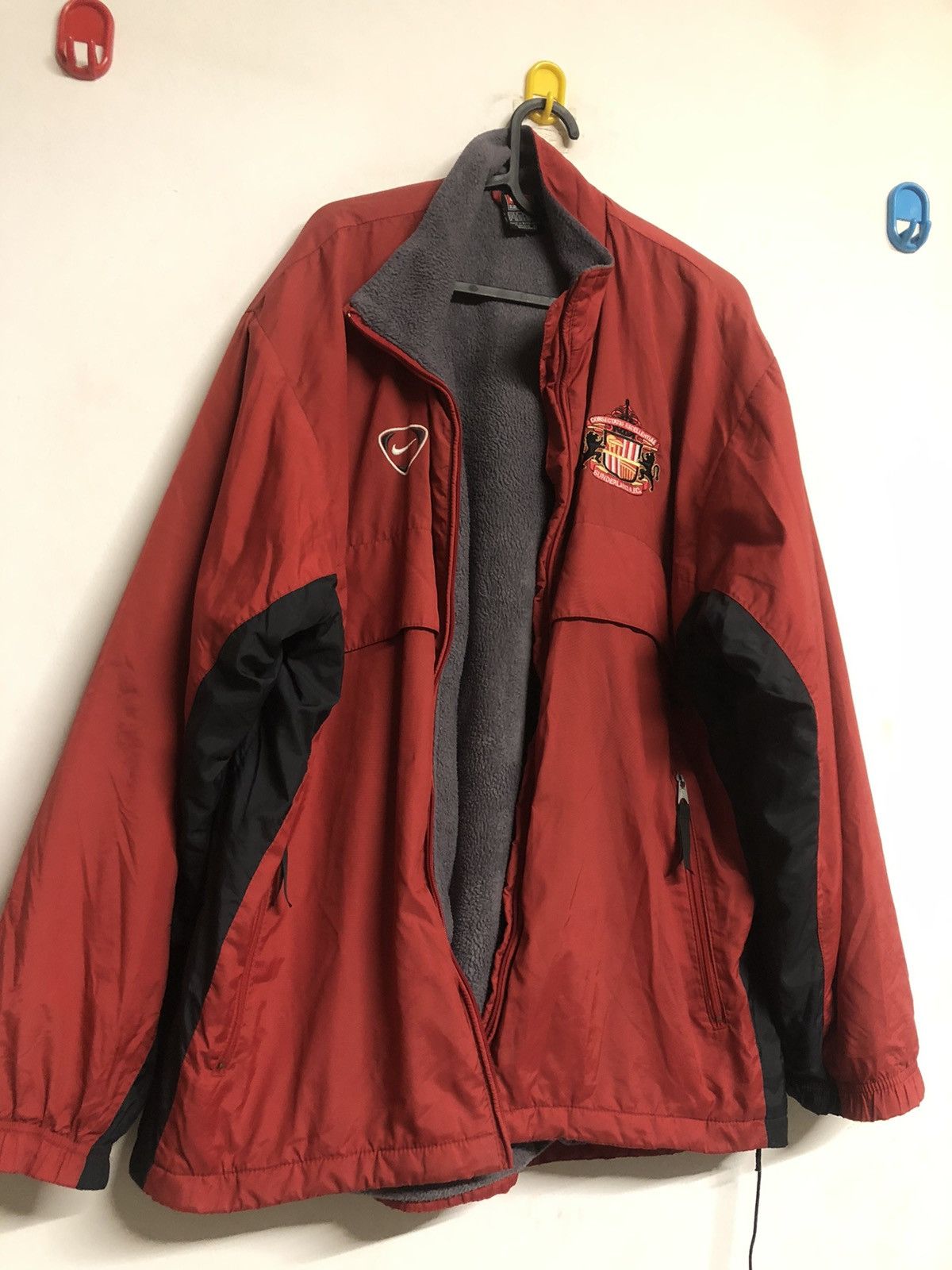 Nike × Vintage Nike Sunderland Football club fleece soccer bomber Y2K Size US M / EU 48-50 / 2 - 1 Thumbnail
