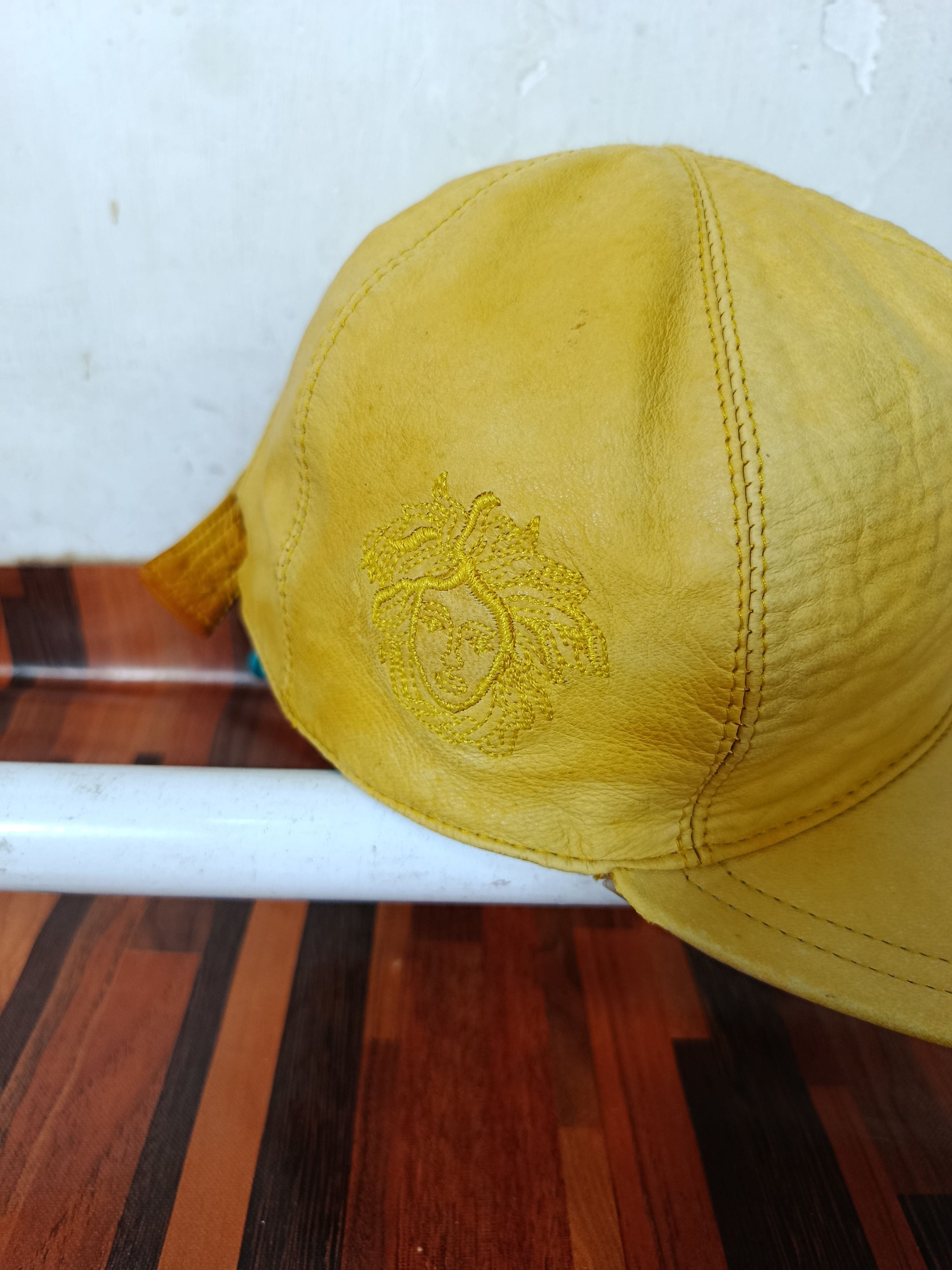 Versace Vintage 90s Gianni Versace Leather Embroidery Hats Size ONE SIZE - 2 Thumbnail