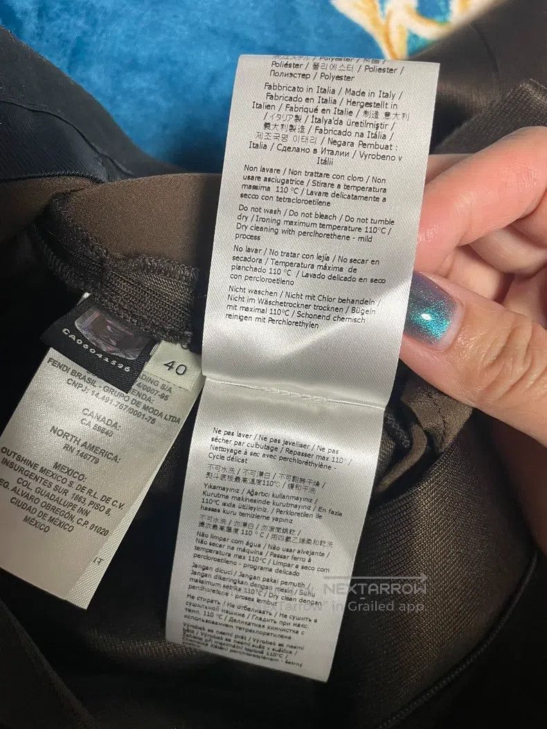 Fendi Fendi Maillard-colored straight-leg trousers, wear them fo Size 26" / US 2 / IT 38 - 5 Thumbnail