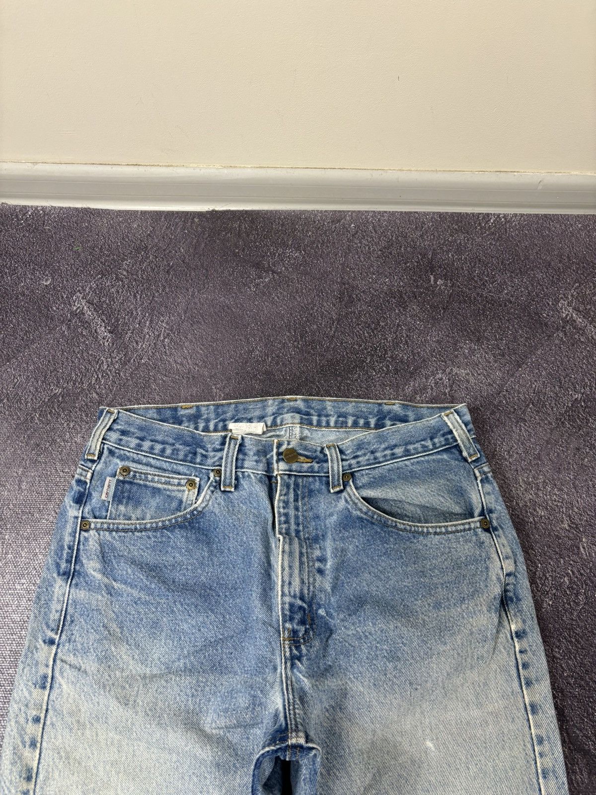 Carhartt Vintage Carhartt USA Faded Washed Blue Hype Denim Jeans Size US 32 / EU 48 - 10 Thumbnail