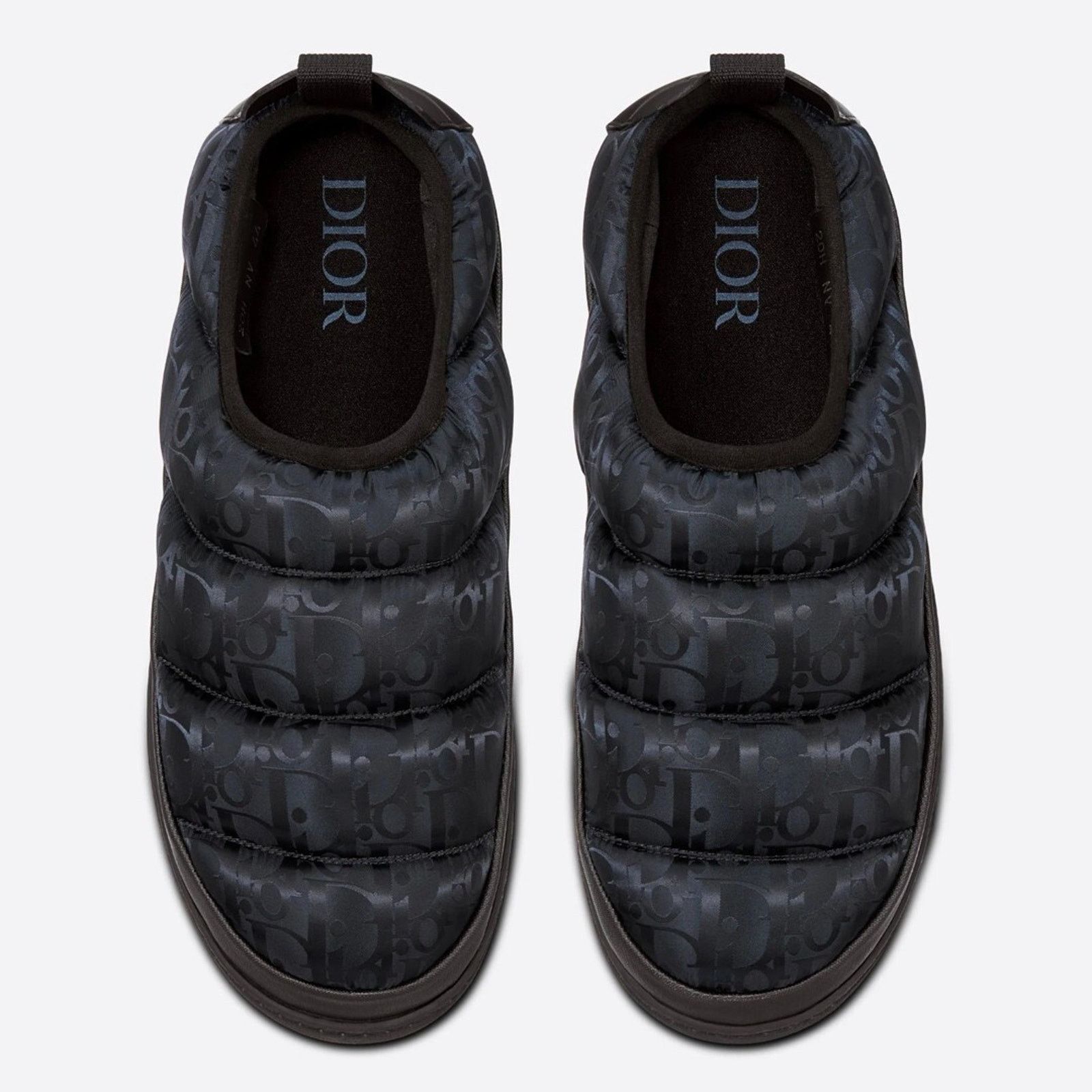 Dior Dior Mens Snow Slipper Navy Blue Oblique Black Flat 44 11 Size US 11 / EU 44 - 8 Thumbnail
