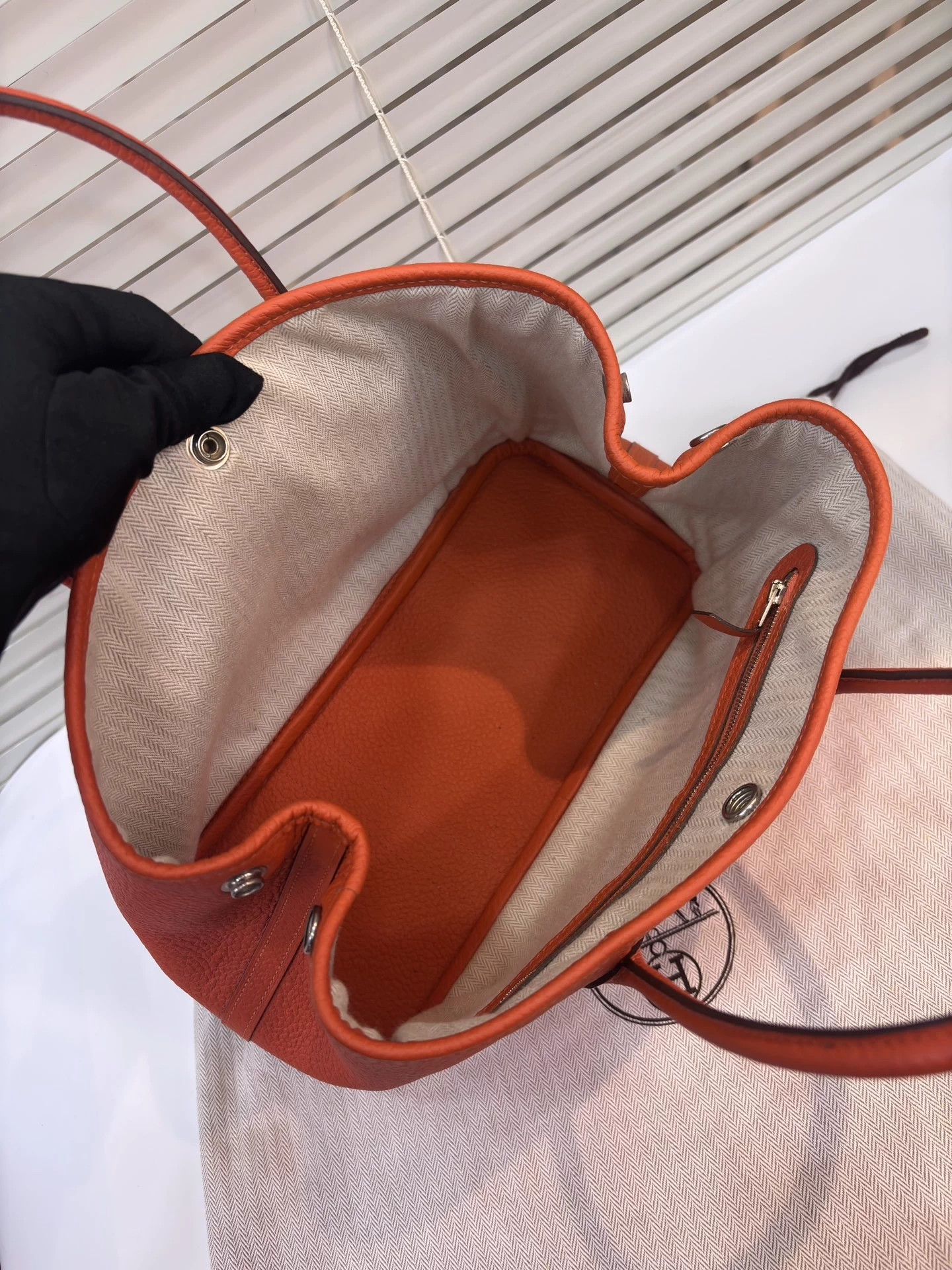 Hermes Hermes Garden Party 30 Orange 96 New Shoulder Bag Size ONE SIZE - 8 Thumbnail