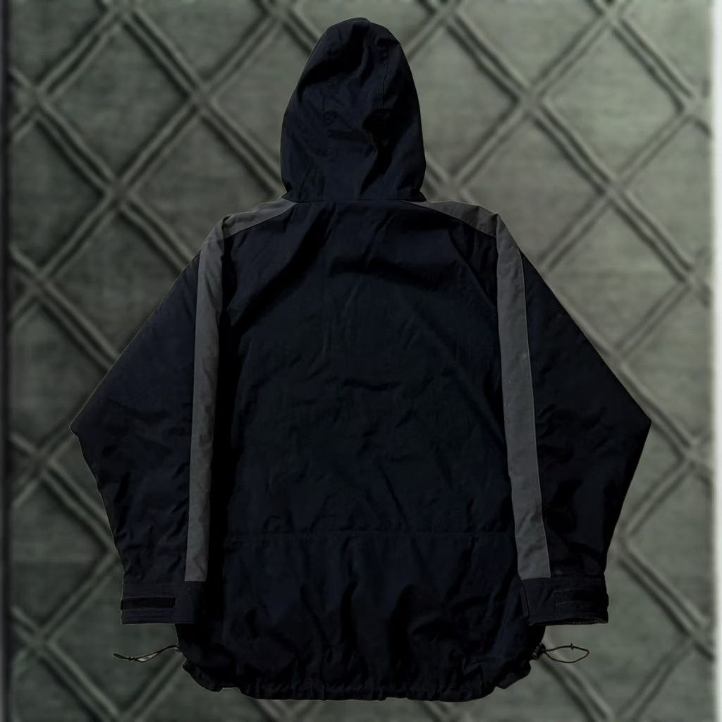 Gap VINTAGE Gap Anorak Jacket Medium Fleece Lined Padded Heavyweight Hooded Zippered Nylon Black Mens 90s Outdoor Nature Ski 1/2 Zip Pockets Weathergear Size US M / EU 48-50 / 2 - 1 Thumbnail