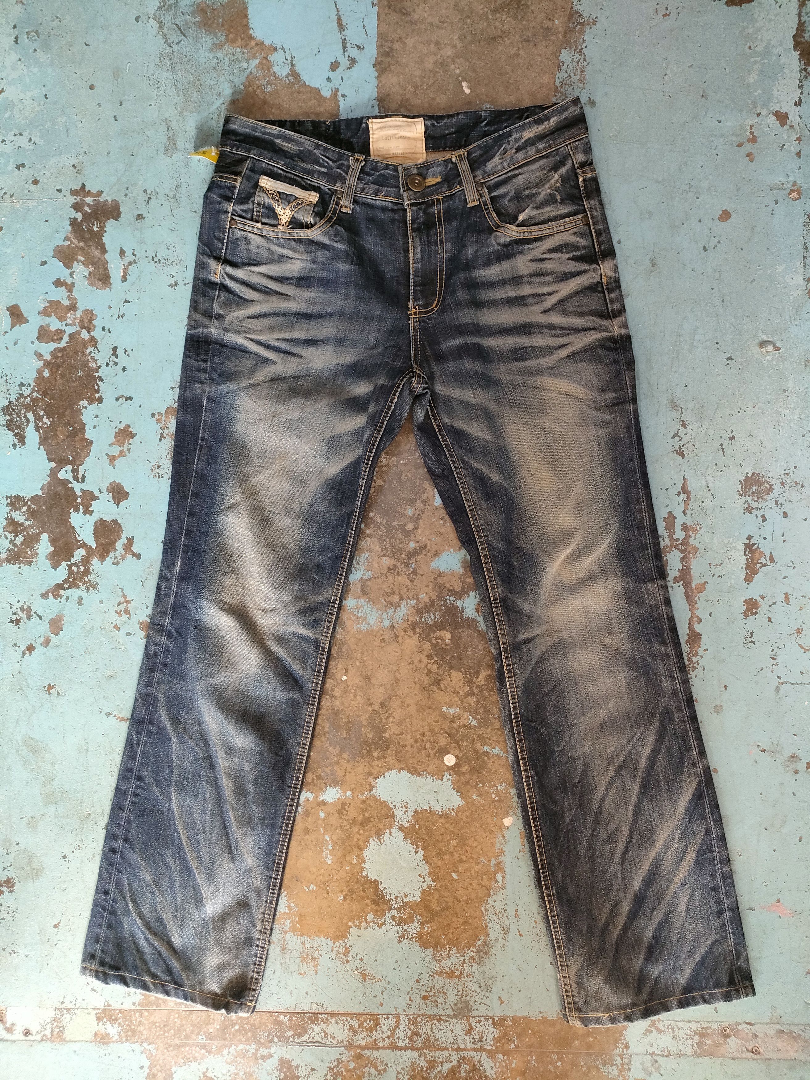 If Six Was Nine × Japanese Brand Lolita Flare Jeans Size US 33 - 1 Thumbnail