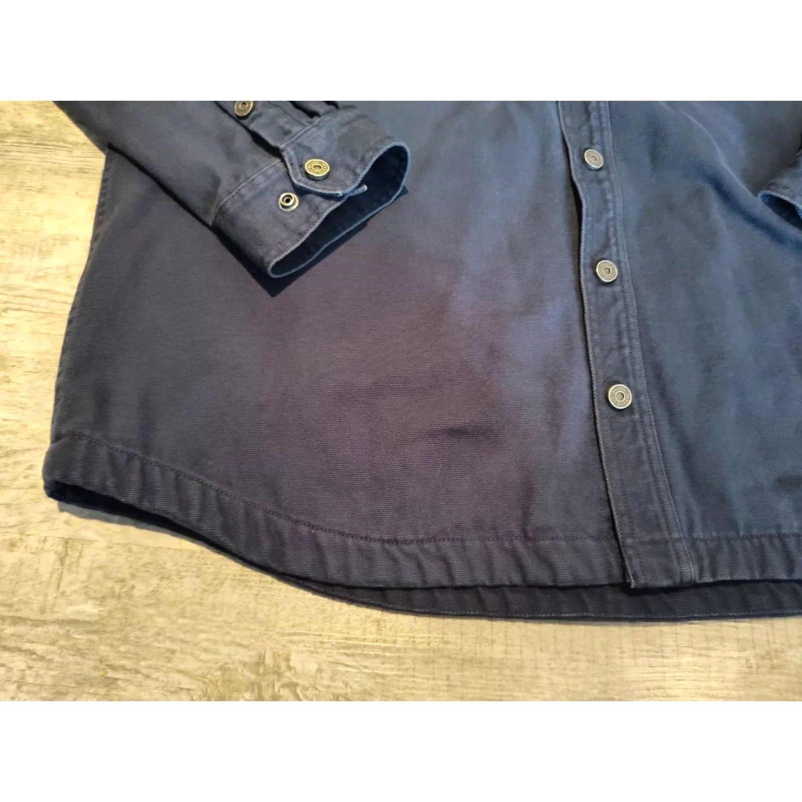 Duluth Trading Company Duluth Fleece Lined Canvas Work Jacket Navy 2XL XXL Blue Men Duluth Trading Company Workwear Jacket Coat Size US XXL / EU 58 / 5 - 2 Thumbnail