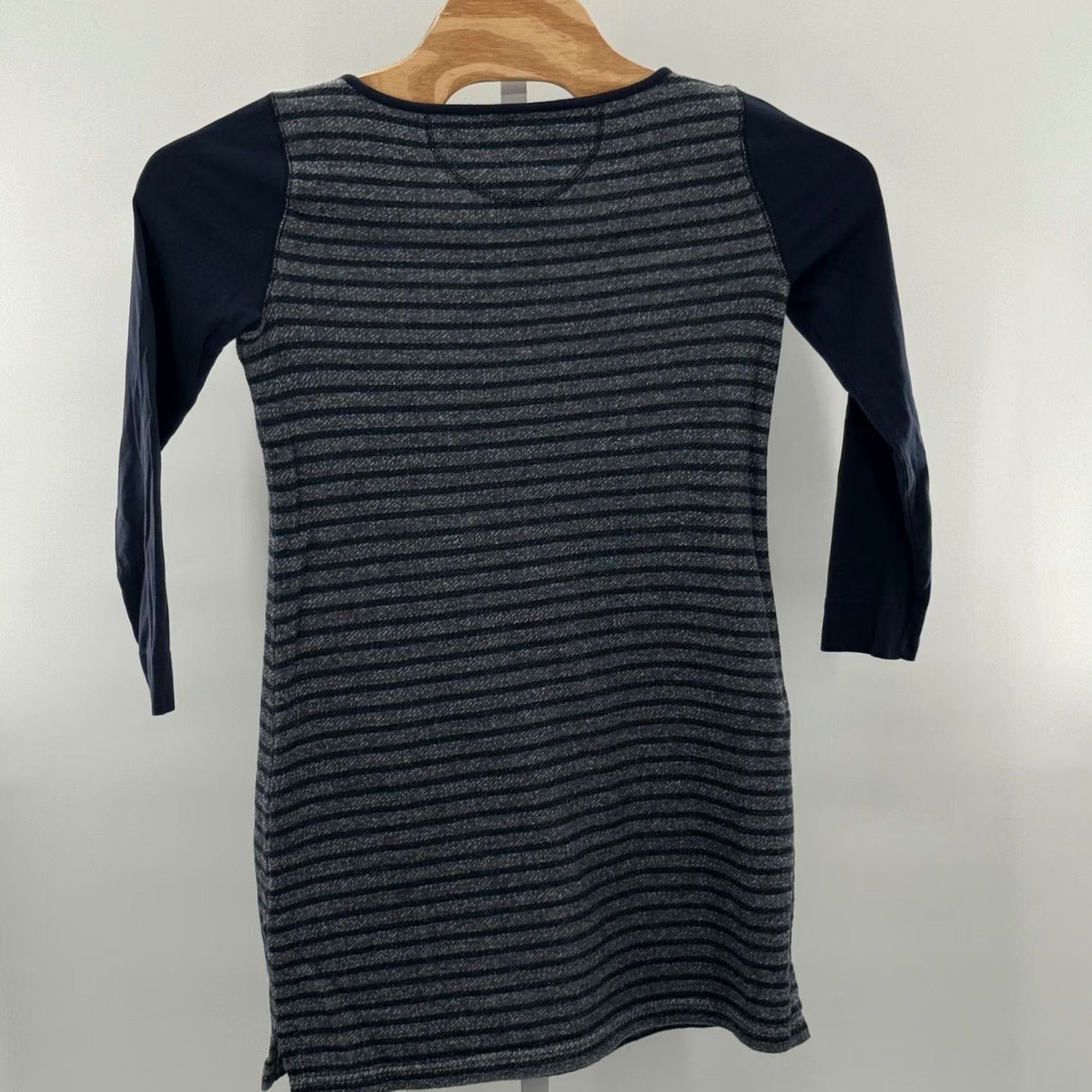 Talbots Talbots Knit Dress Striped Long Sleeve Casual Career Sheath PM Petite Women Gray Knit Dress MP Size M / US 6-8 / IT 42-44 - 2 Thumbnail