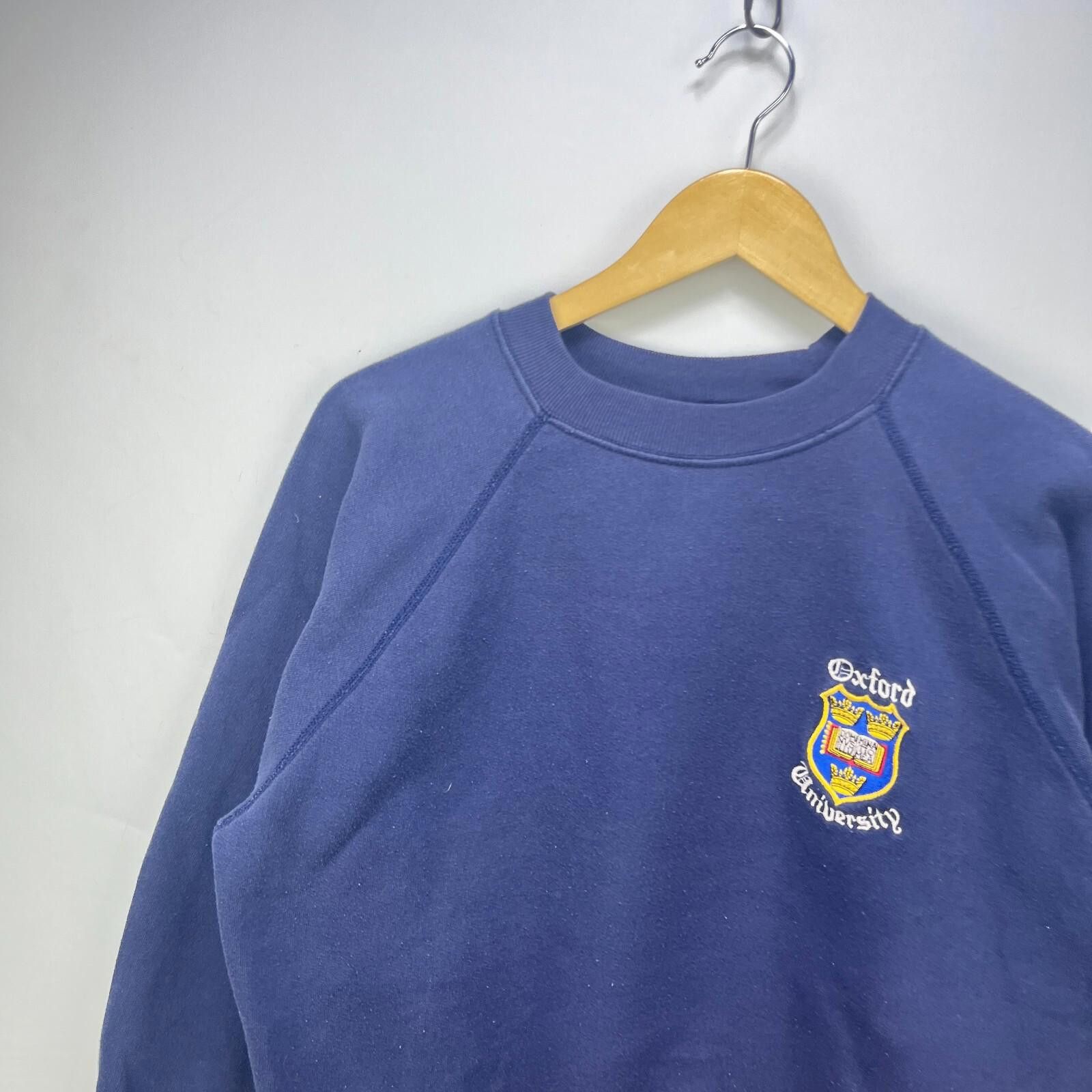 The Unbranded Brand Vintage 90s Oxford University Raglan Sweatshirt Youth Large Size US L / EU 52-54 / 3 - 2 Thumbnail
