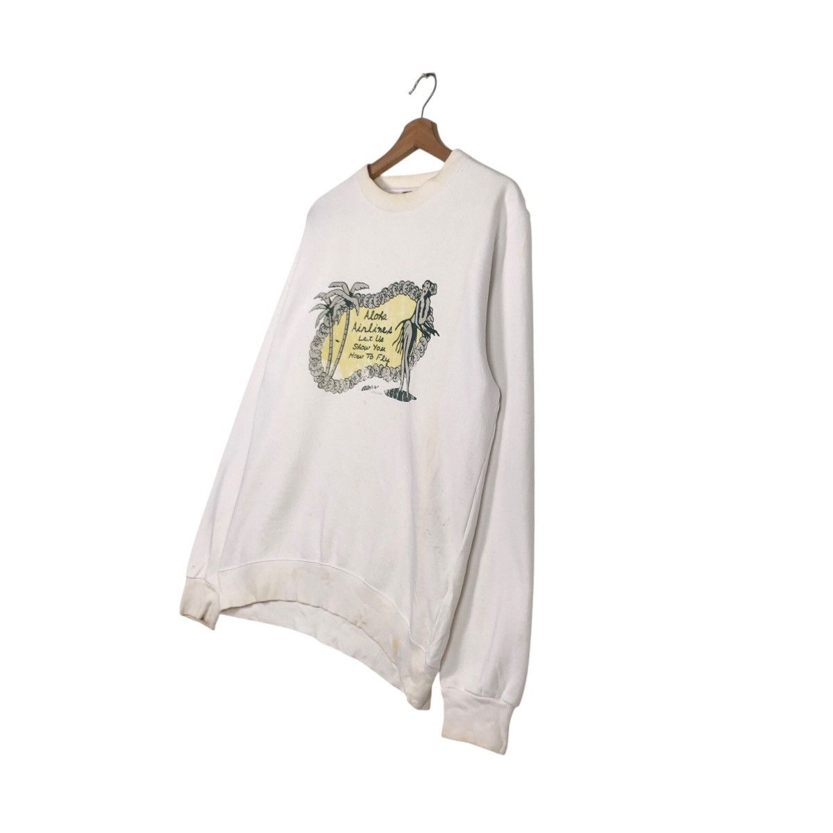 Japanese Brand 📌Vintage Sweatshirt Aloha Airlines Big Logo Design Size US M / EU 48-50 / 2 - 3 Thumbnail
