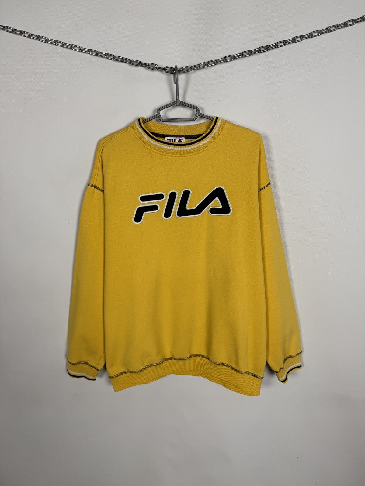 Fila Fila Vintage Sweatshirt Embroidered Logo Korea Made Size L Size US L / EU 52-54 / 3 - 1 Thumbnail