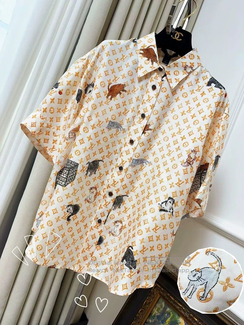 Louis Vuitton Louis Vuitton Orange print full logo cat print mulberry si Size XS / US 0-2 / IT 36-38 - 1 Thumbnail