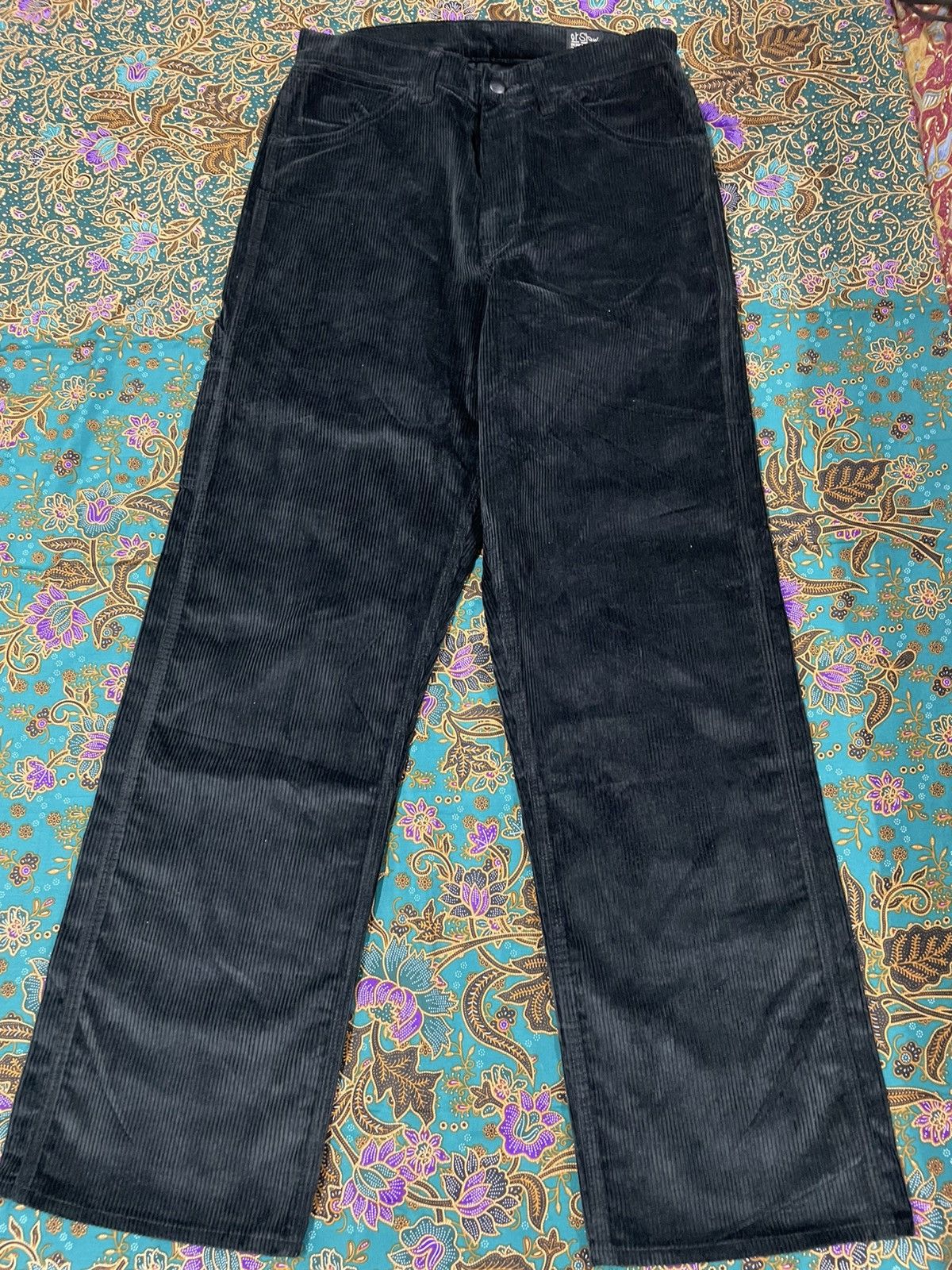 Orslow orSlow Japan Black Corduroy Painter / Fatigue Pants Size US 30 / EU 46 - 1 Thumbnail