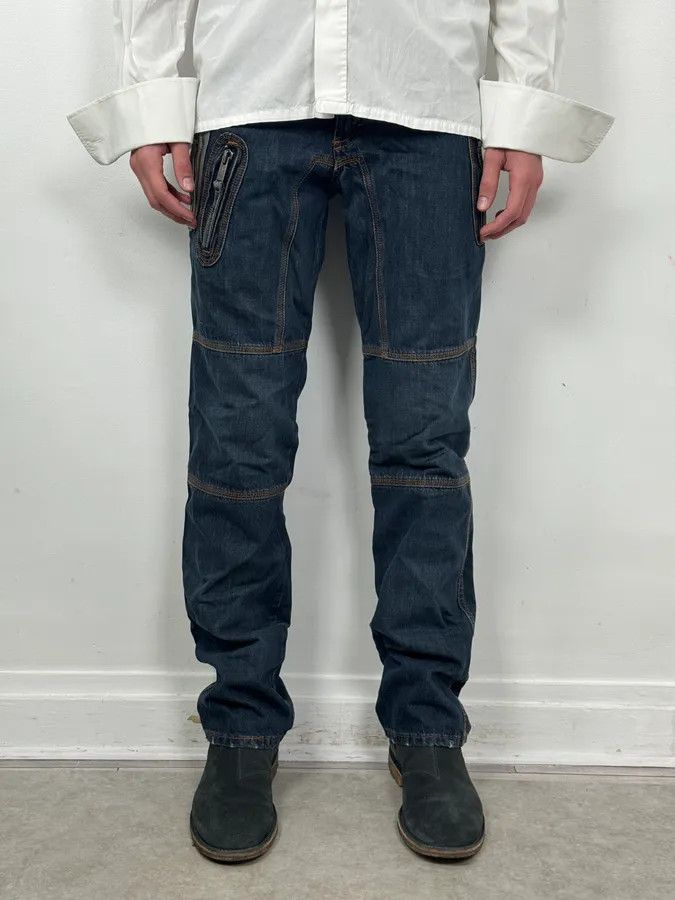 Dolce & Gabbana AW2004 Dolce & Gabbana Blue Denim Zip Multi-Pocket Jeans Size US 32 / EU 48 - 2 Thumbnail